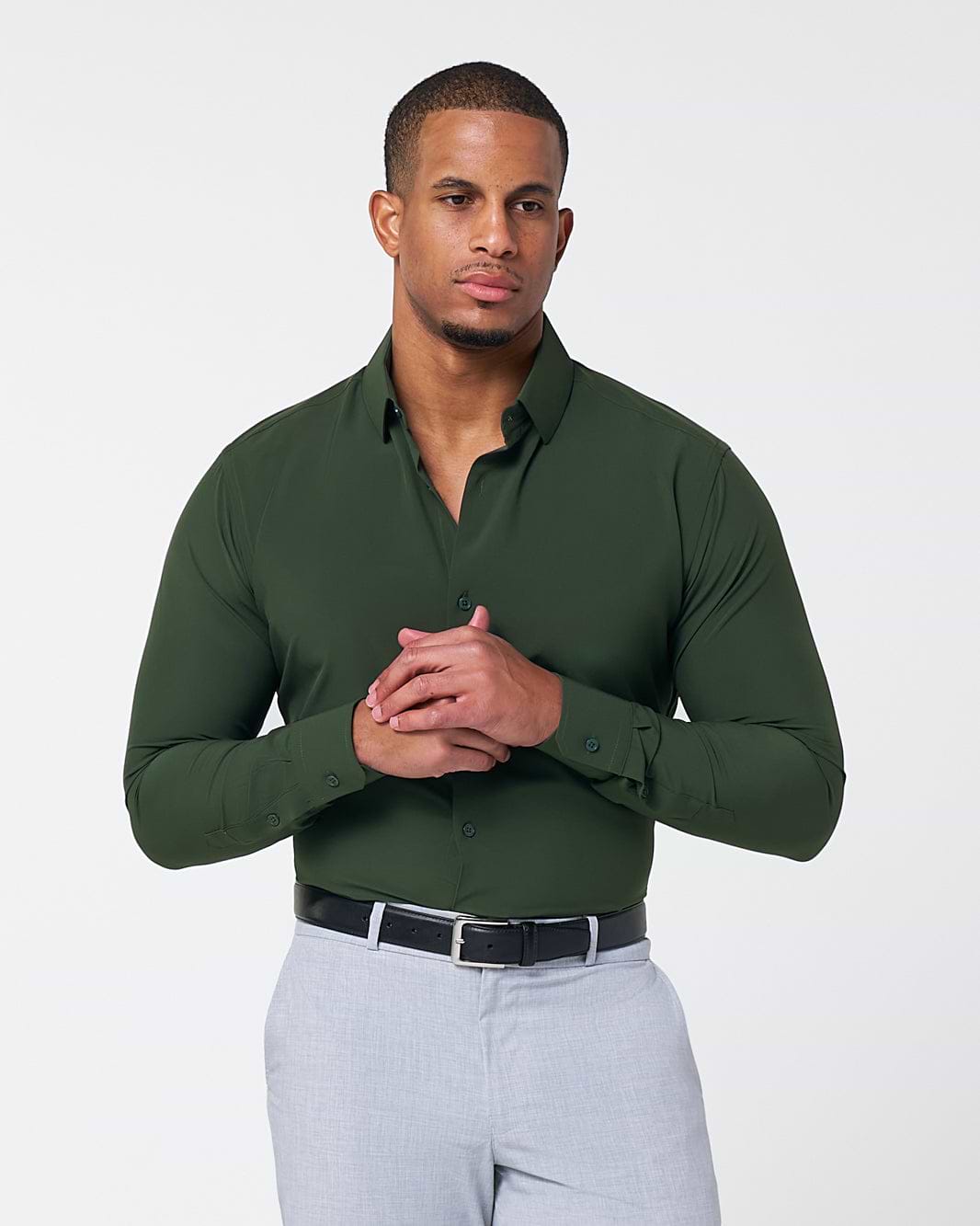 ''The Kelce" Solid Dark Olive Green - Classic Fit