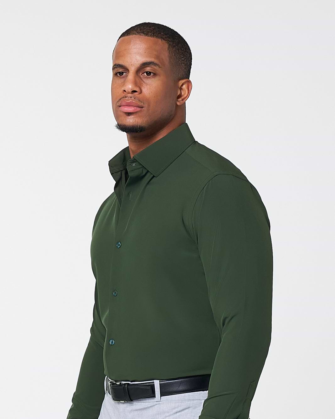 ''The Kelce" Solid Dark Olive Green - Classic Fit
