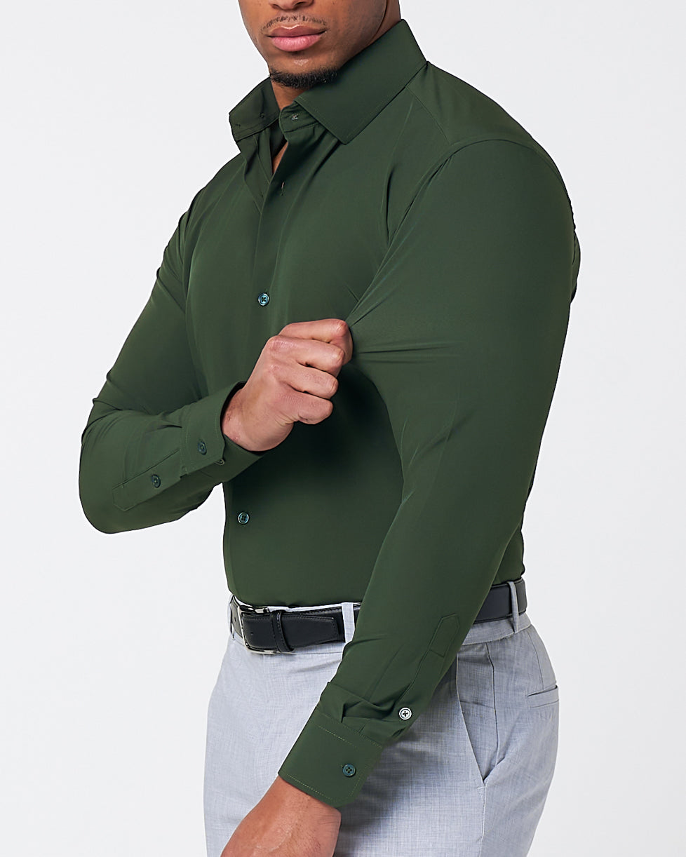 ''The Kelce" Solid Dark Olive Green - Classic Fit