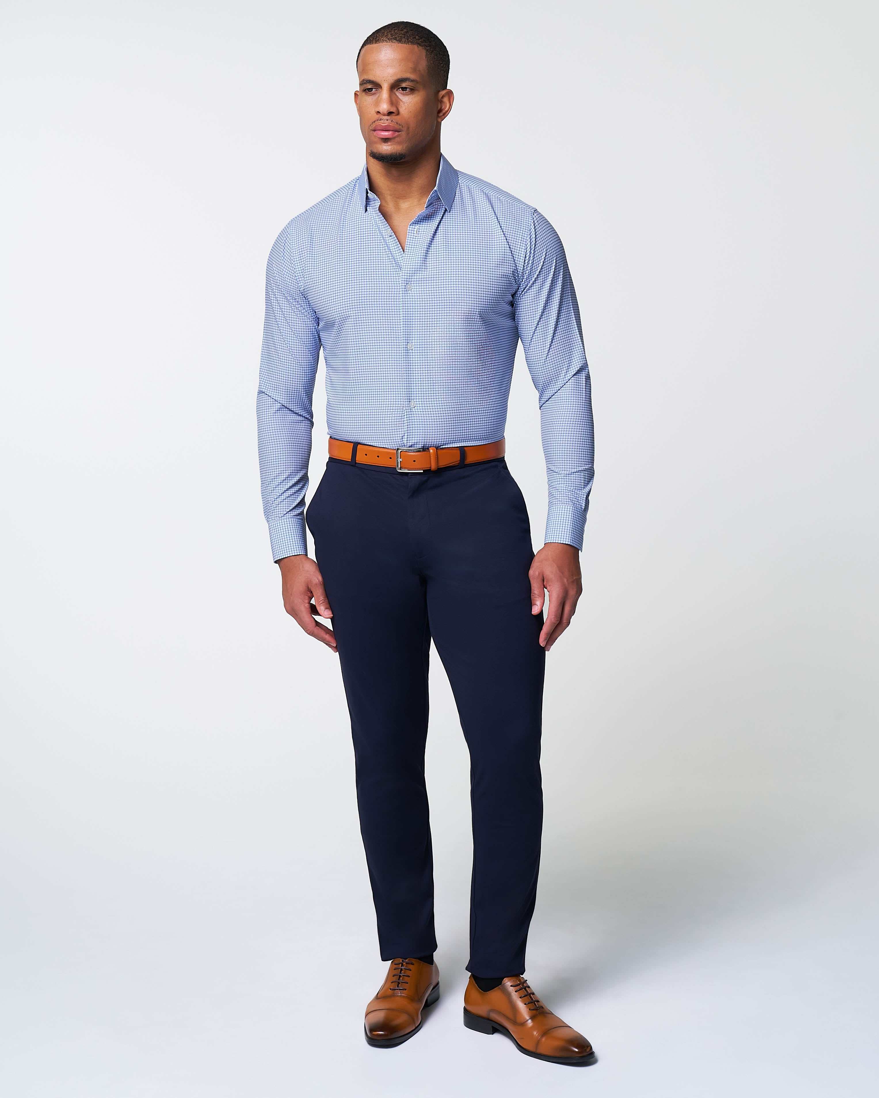 "The Keystone" Pink & Navy Windowpane