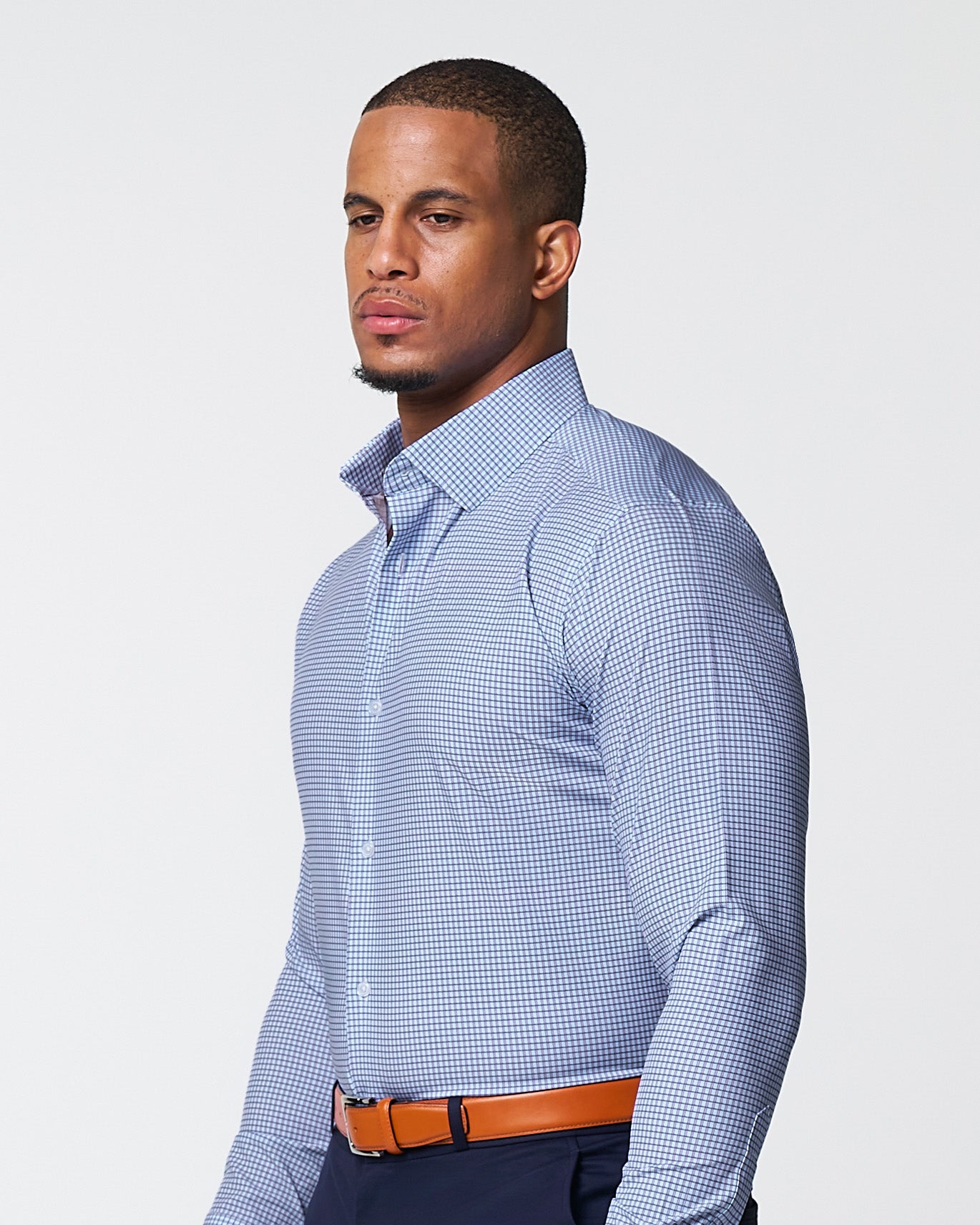 "The Keystone" Pink & Navy Windowpane