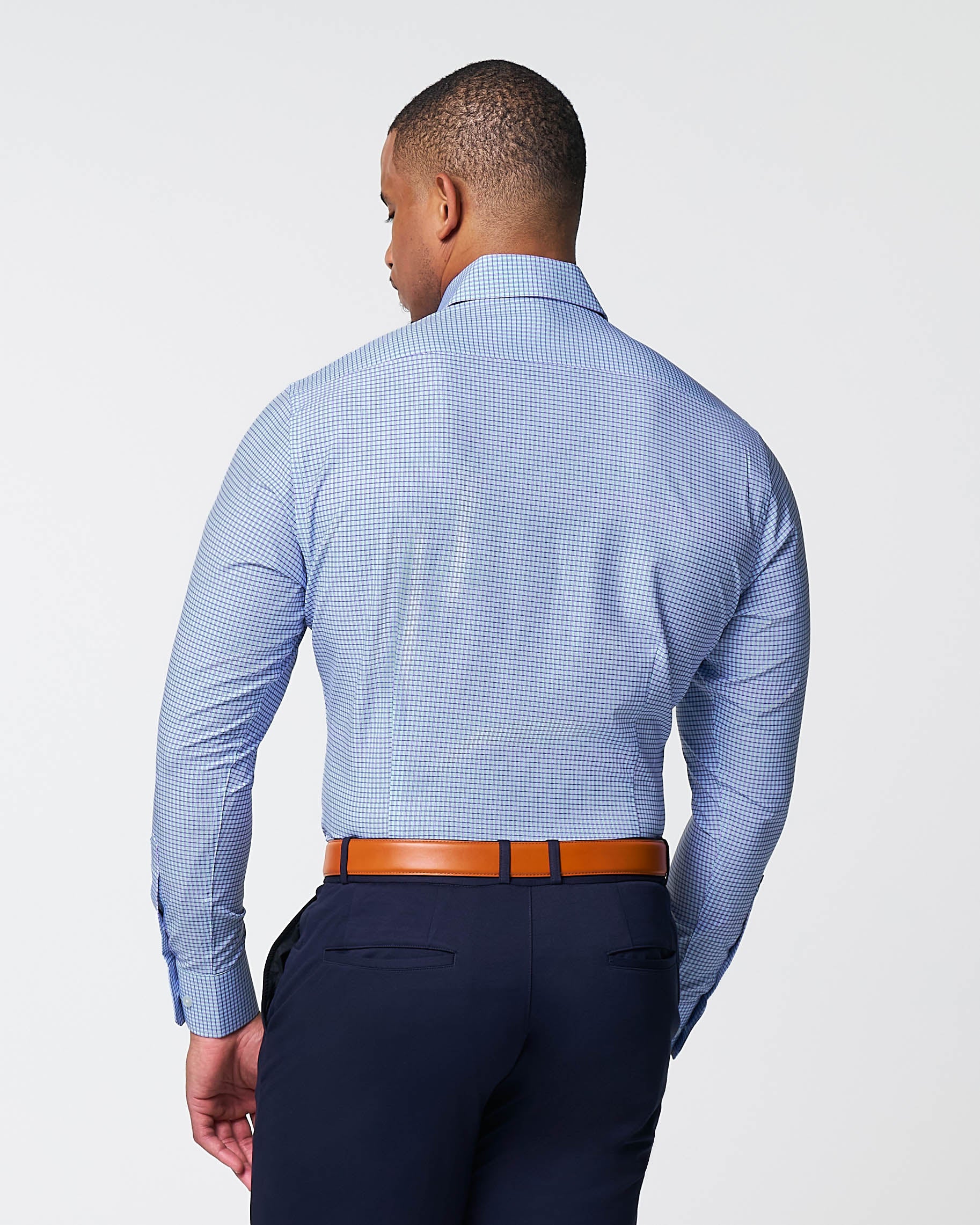 "The Keystone" Pink & Navy Windowpane