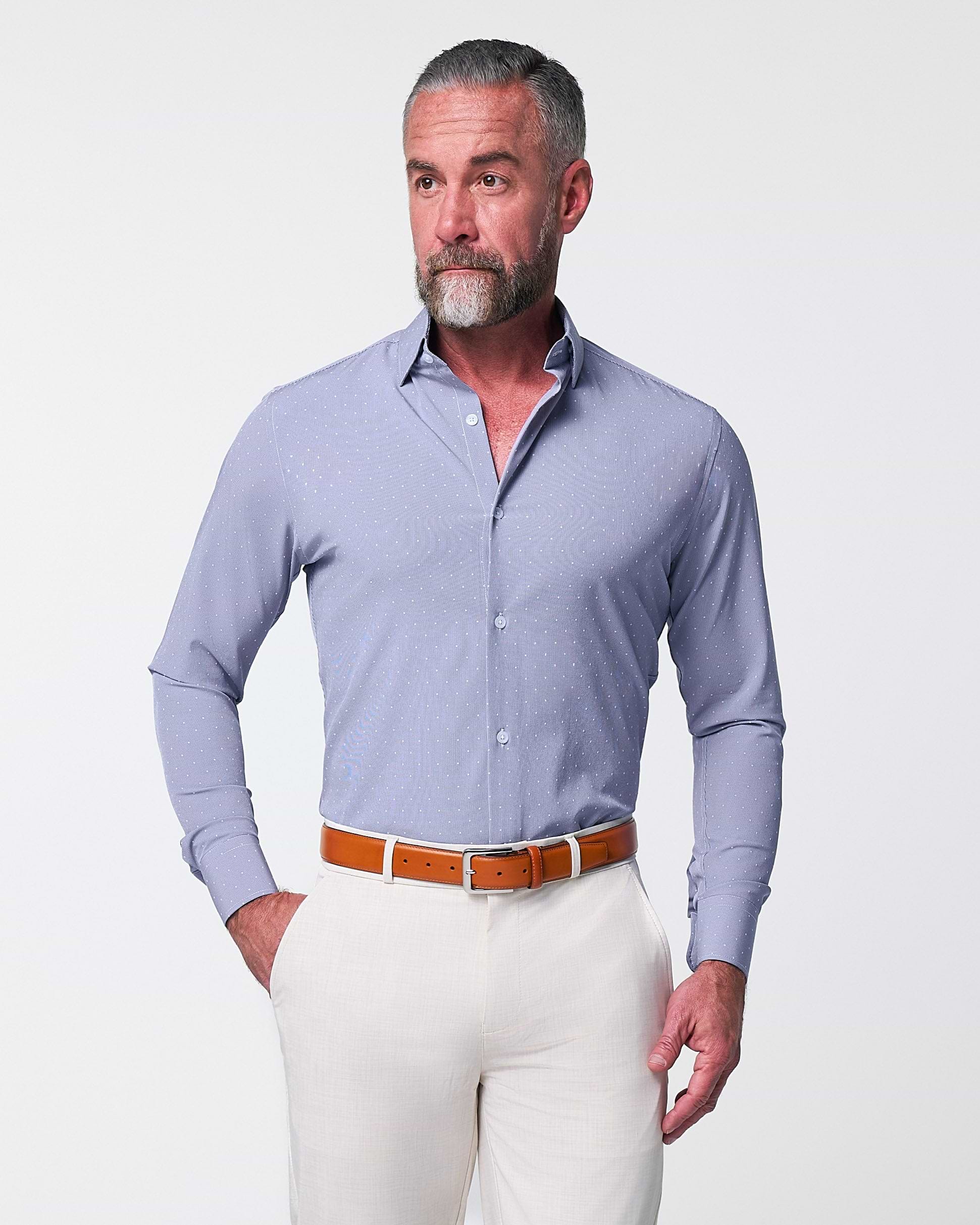 "The Lambert" Blue with White Dots