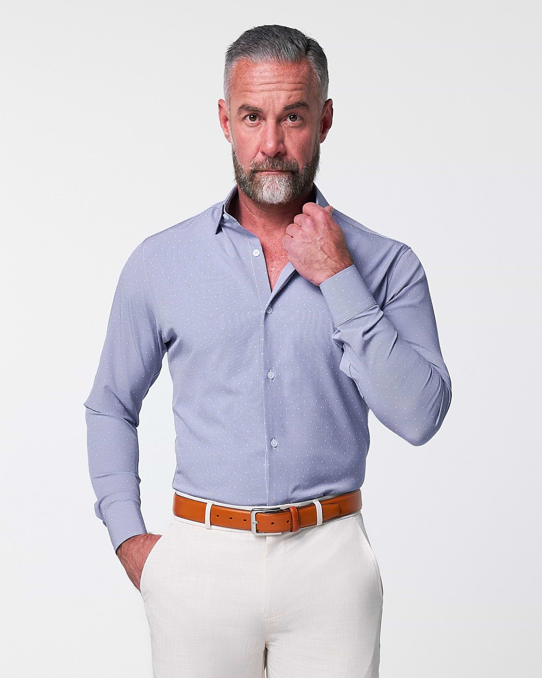 "The Lambert" Blue with White Dots