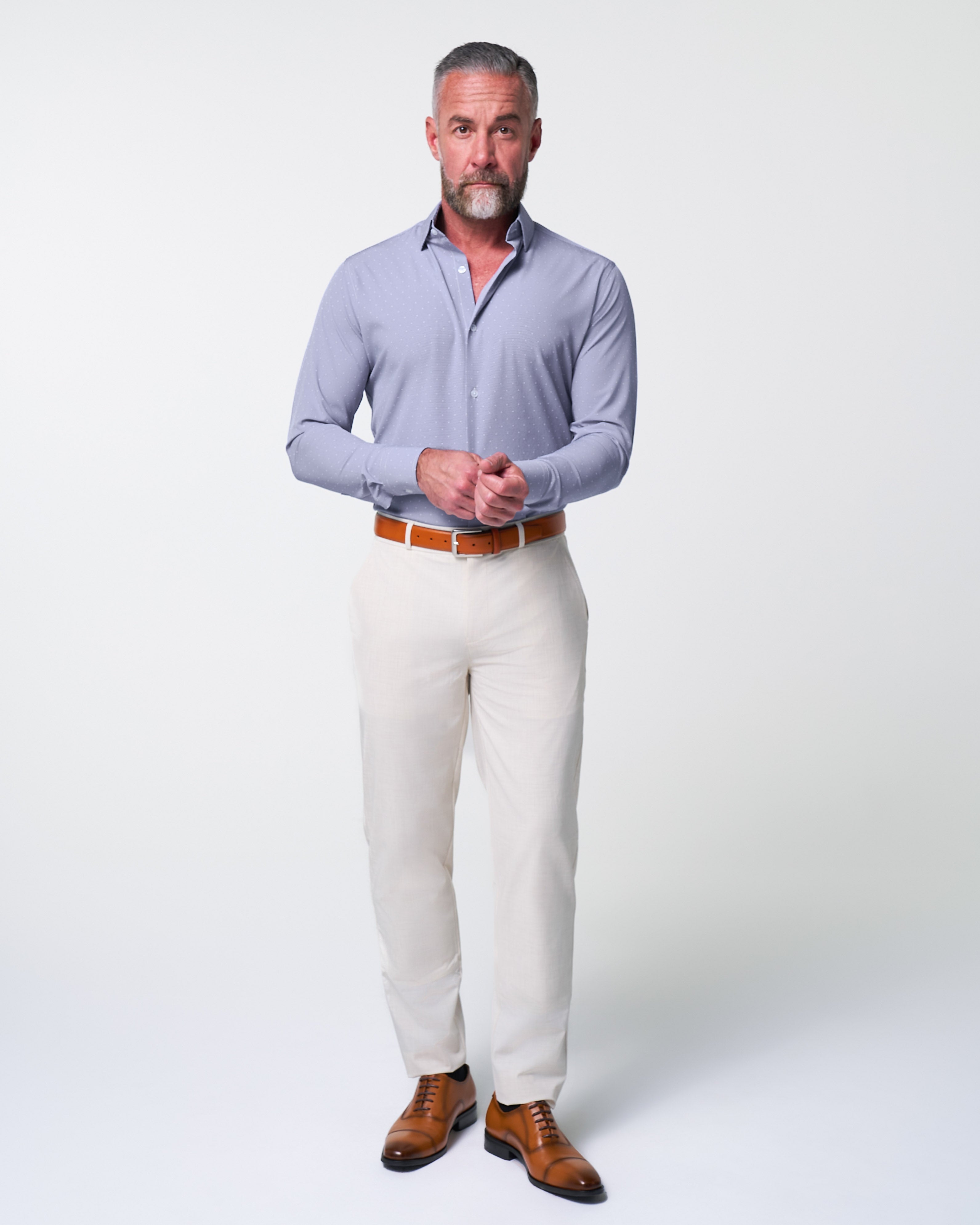 "The Lambert" Blue with White Dots