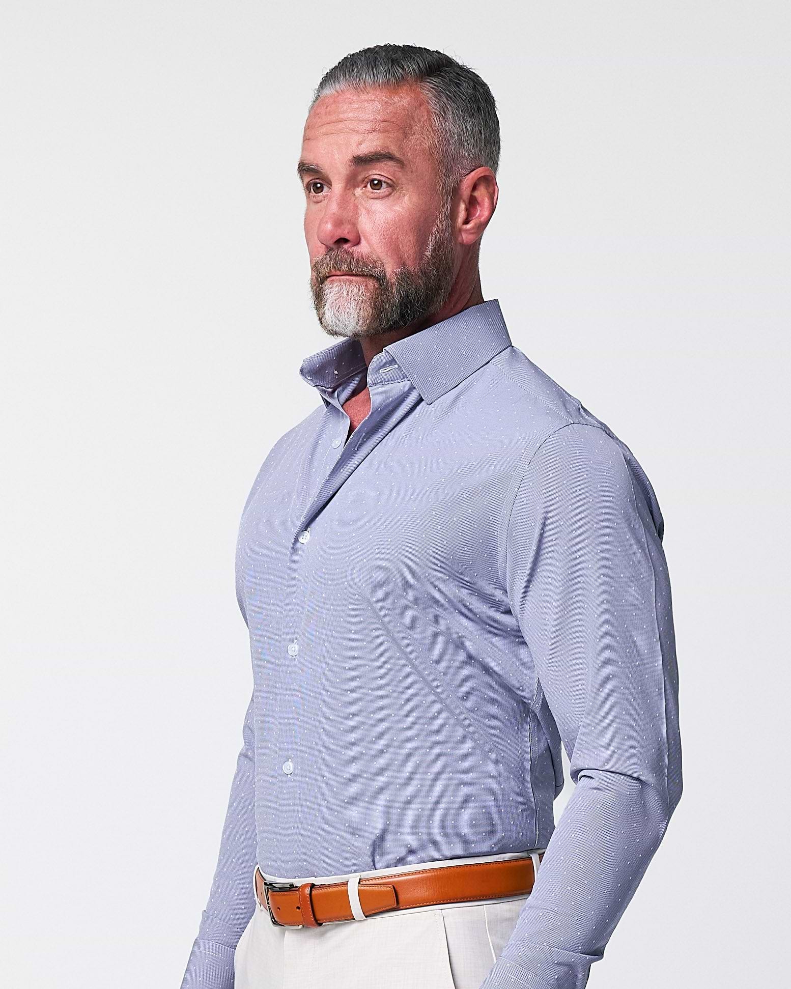 "The Lambert" Blue with White Dots