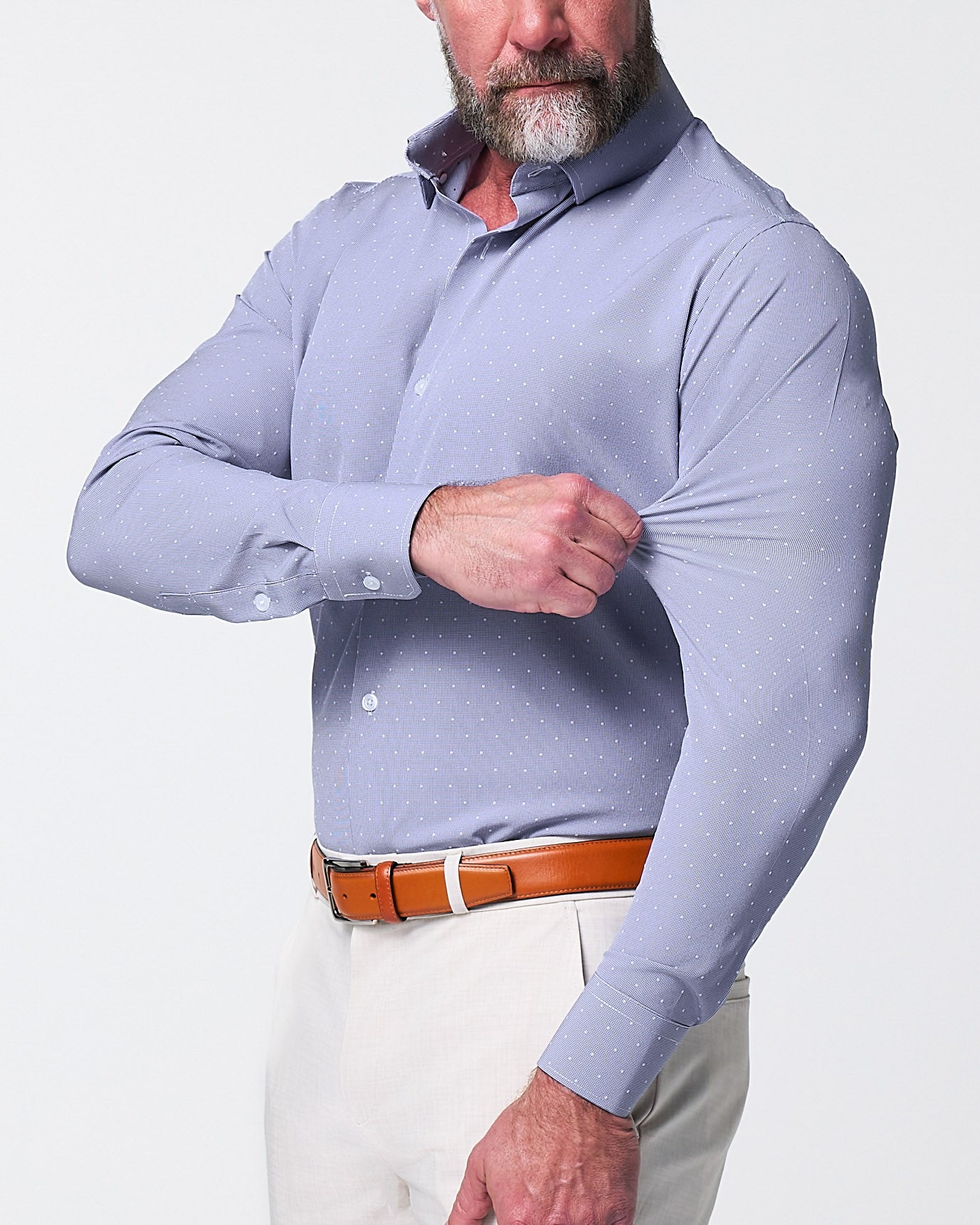 "The Lambert" Blue with White Dots