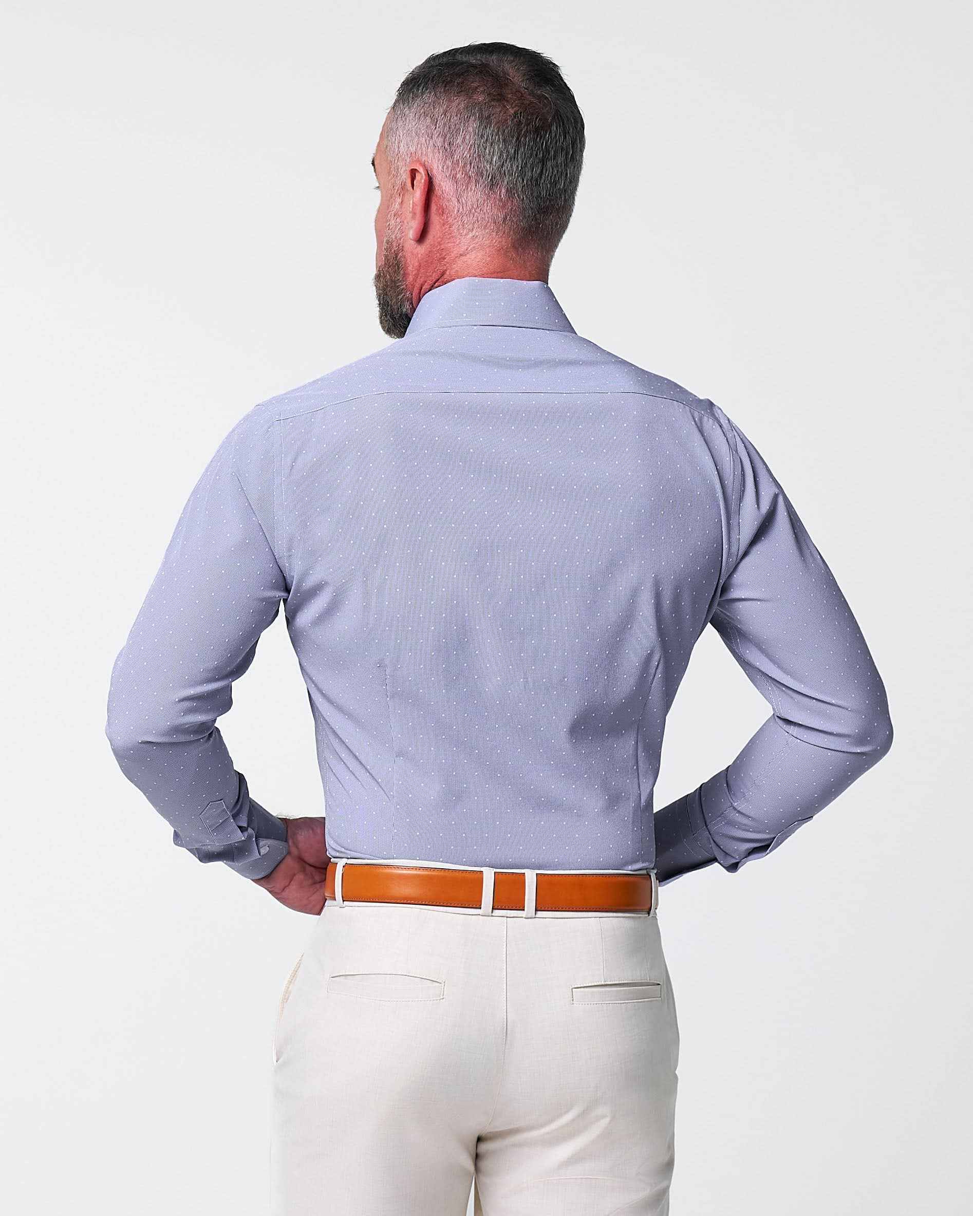 "The Lambert" Blue with White Dots