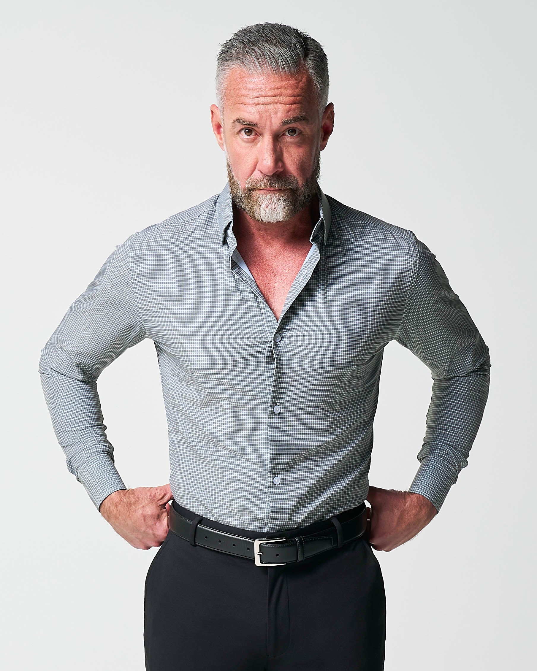 "The La Porta" Green, White, & Black Mini Double Check