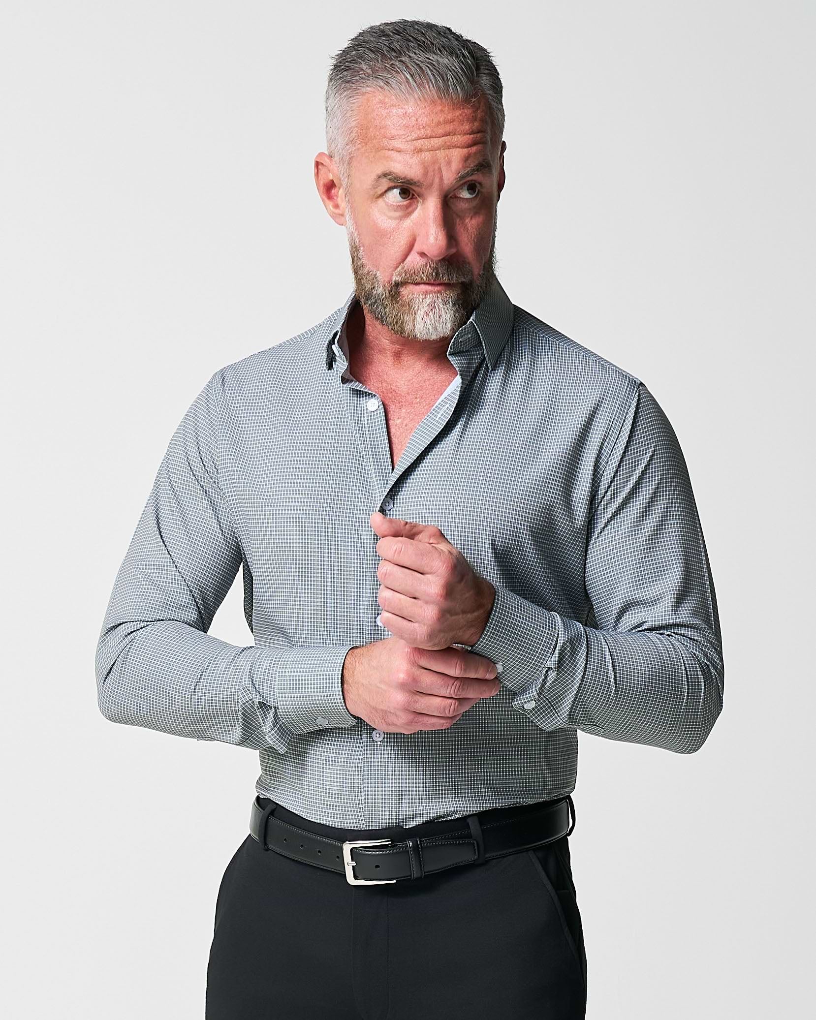 "The La Porta" Green, White, & Black Mini Double Check