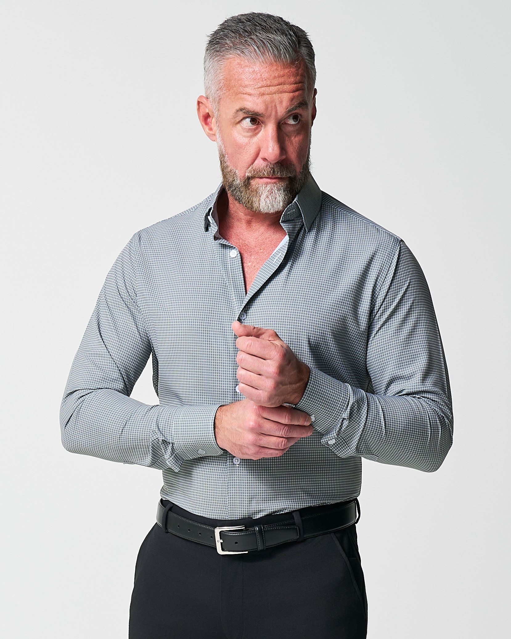 "The La Porta" Green, White, & Black Mini Double Check