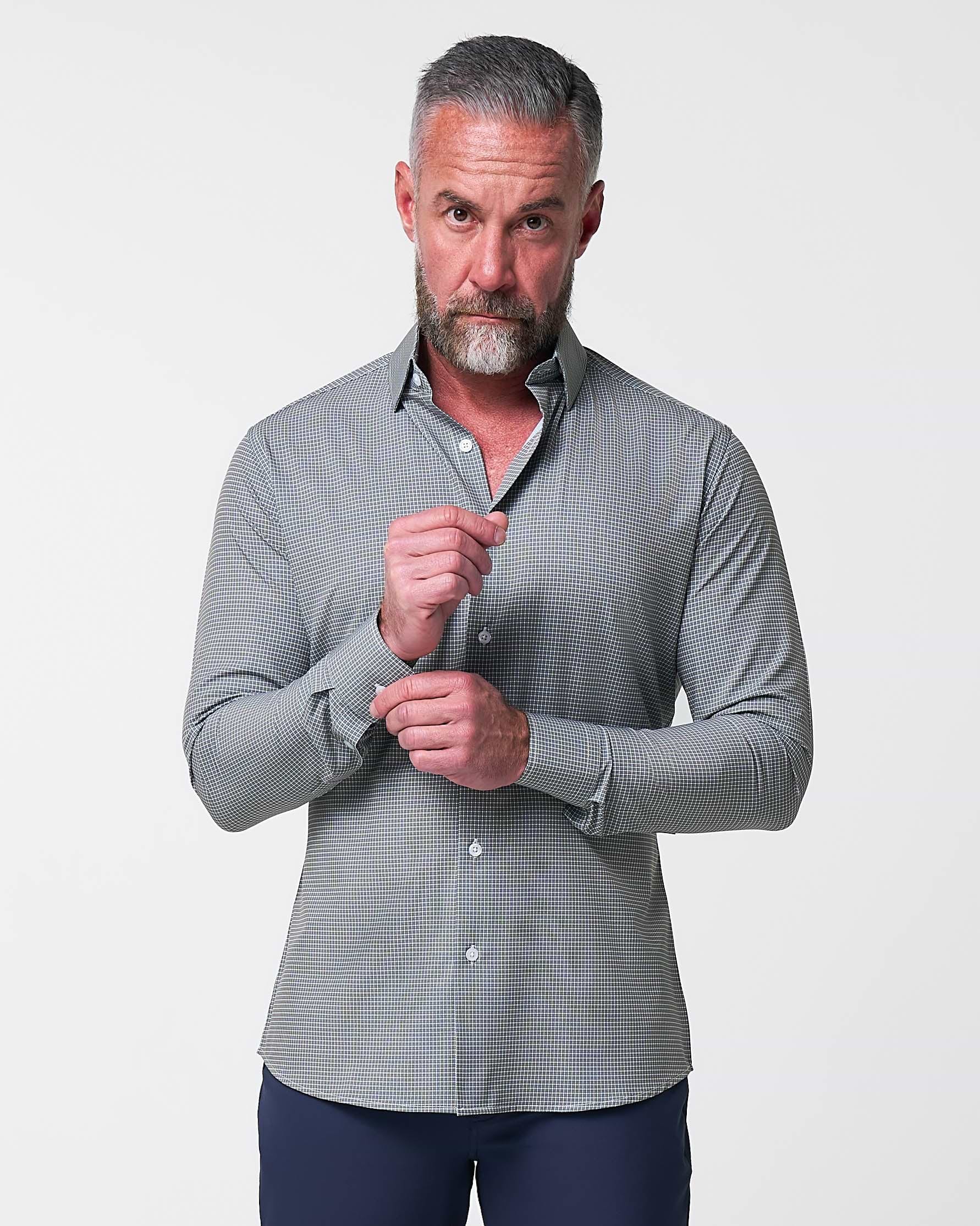 "The La Porta" Green, White, & Black Mini Double Check