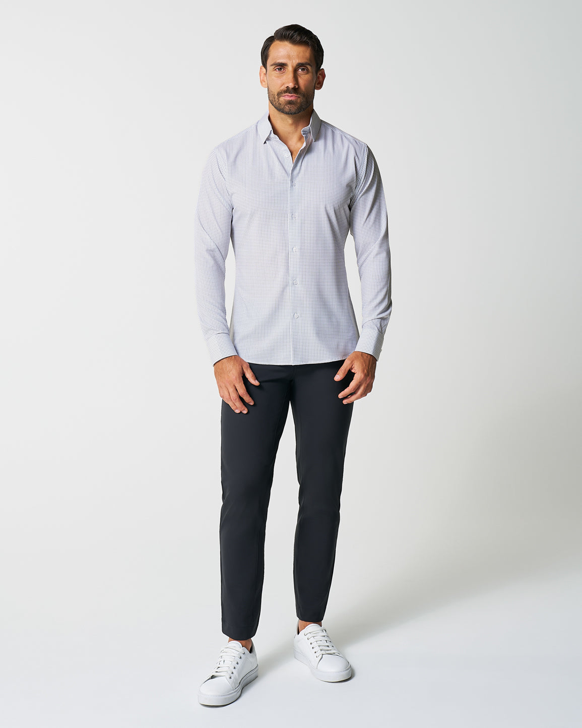 "The Luca" Black Dashed Mini Grid