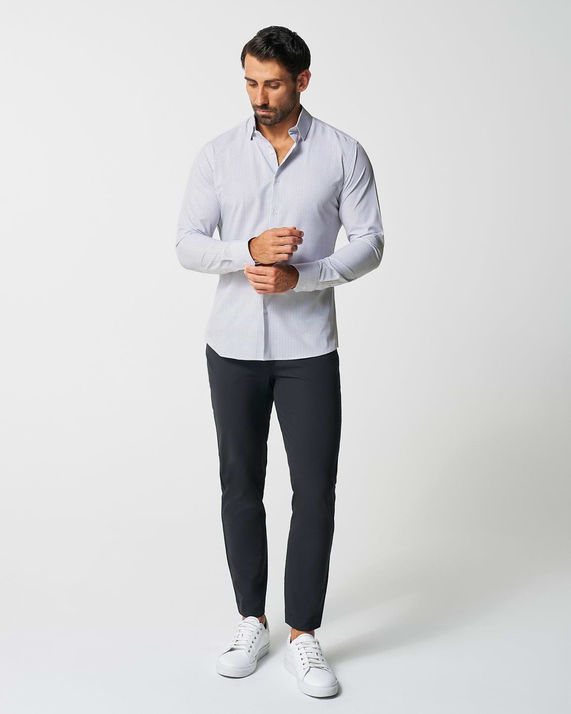 "The Luca" Black Dashed Mini Grid