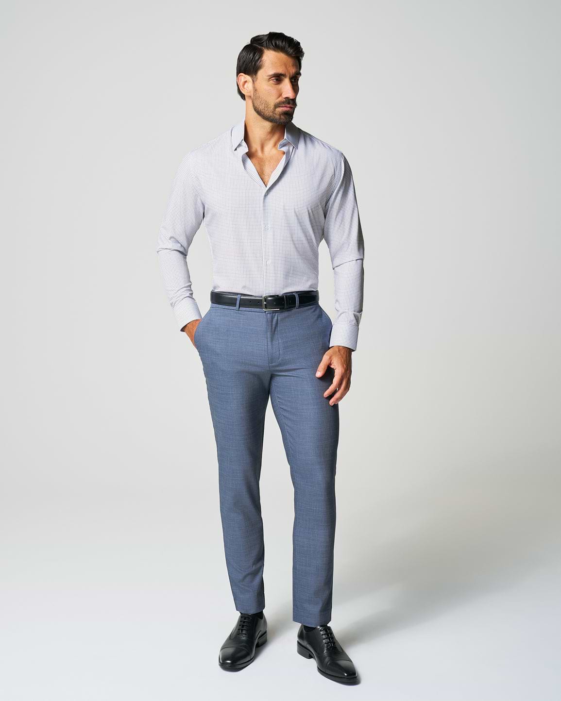 "The Luca" Black Dashed Mini Grid