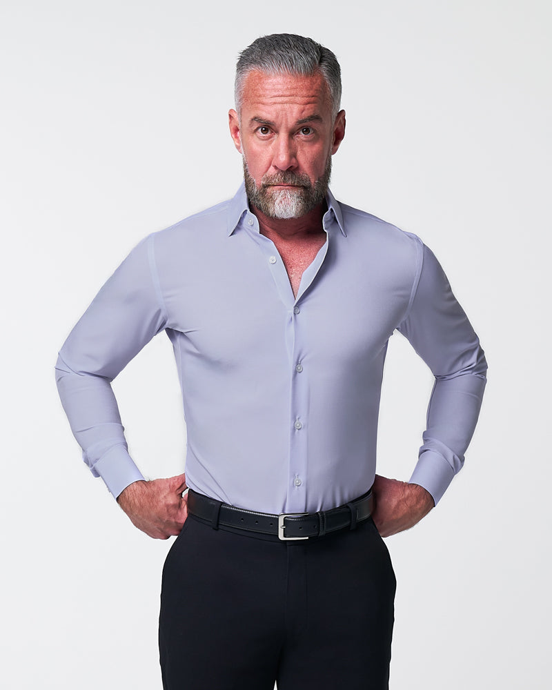 ''The Melrose" Light Purple Weave - Classic Fit