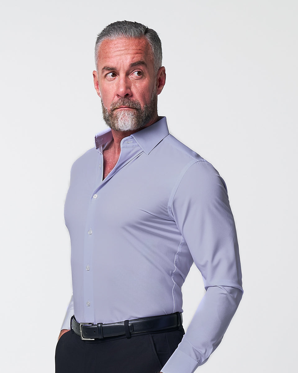 ''The Melrose" Light Purple Weave - Classic Fit