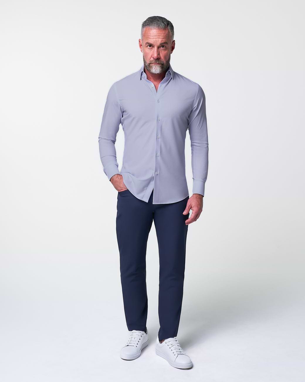 ''The Melrose" Light Purple Weave - Classic Fit