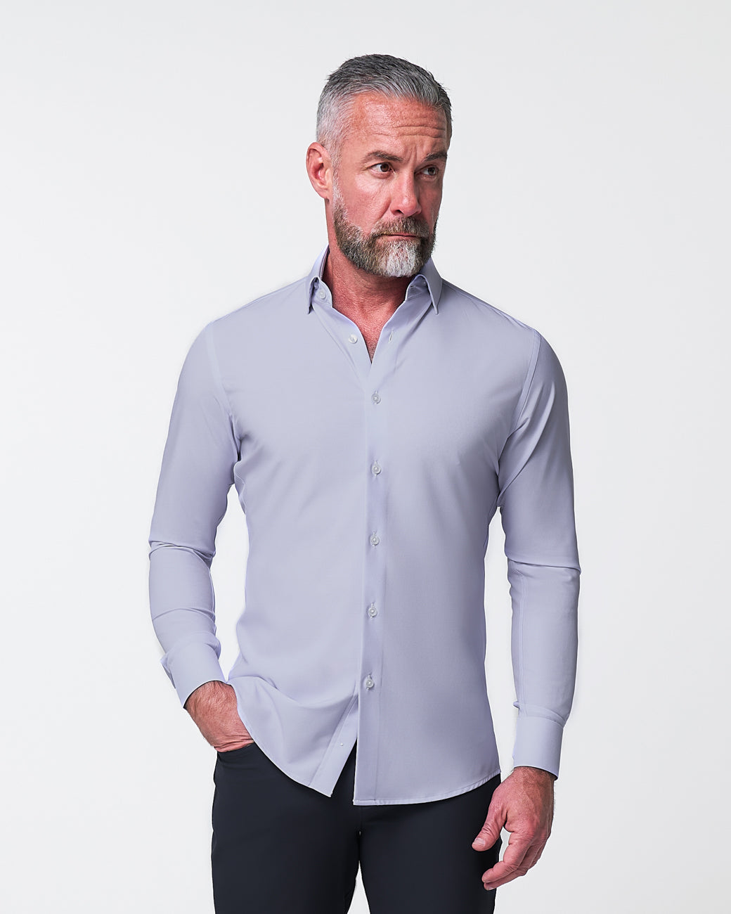 ''The Melrose" Light Purple Weave - Classic Fit