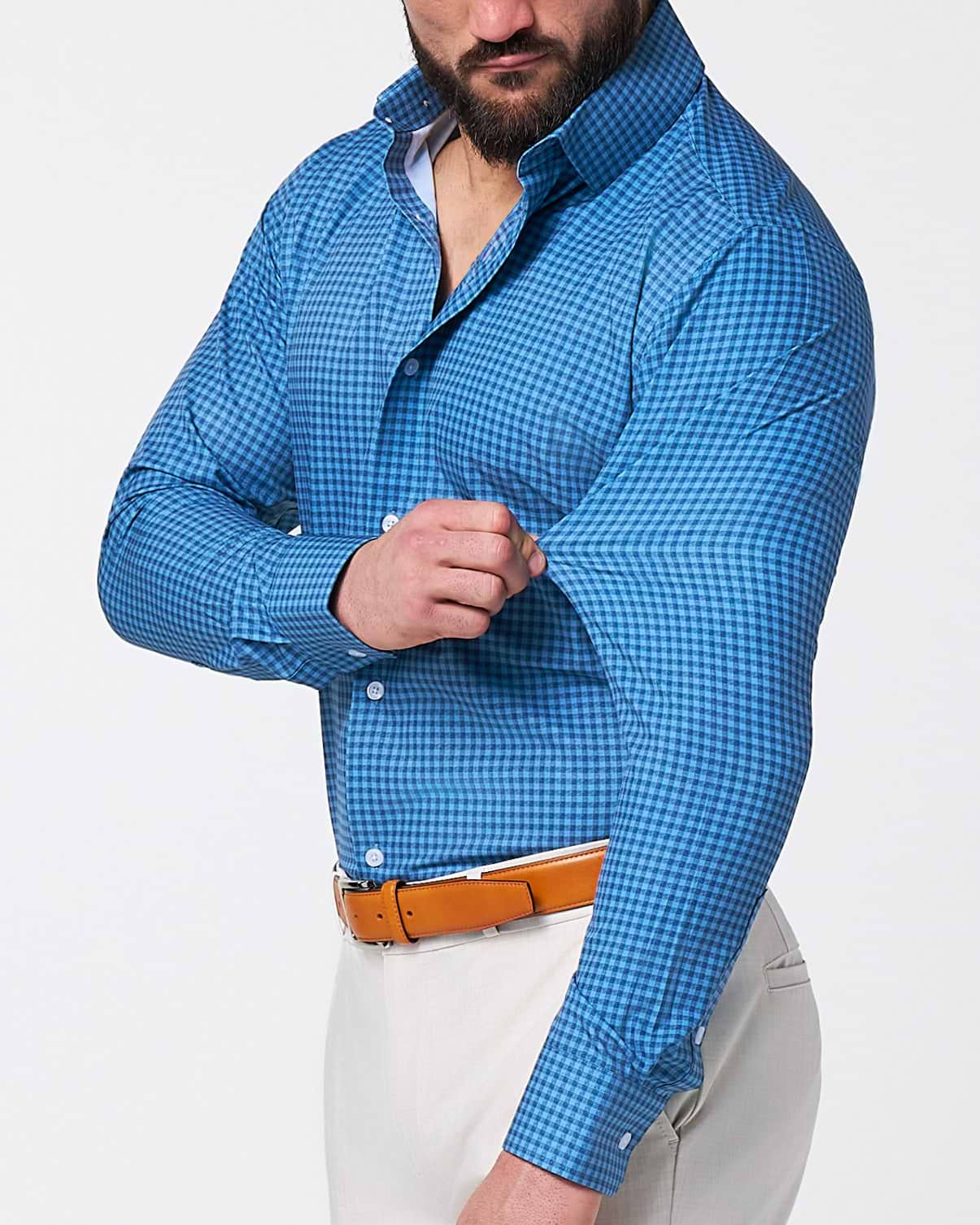 "The Montgomery" Teal & Navy Gingham