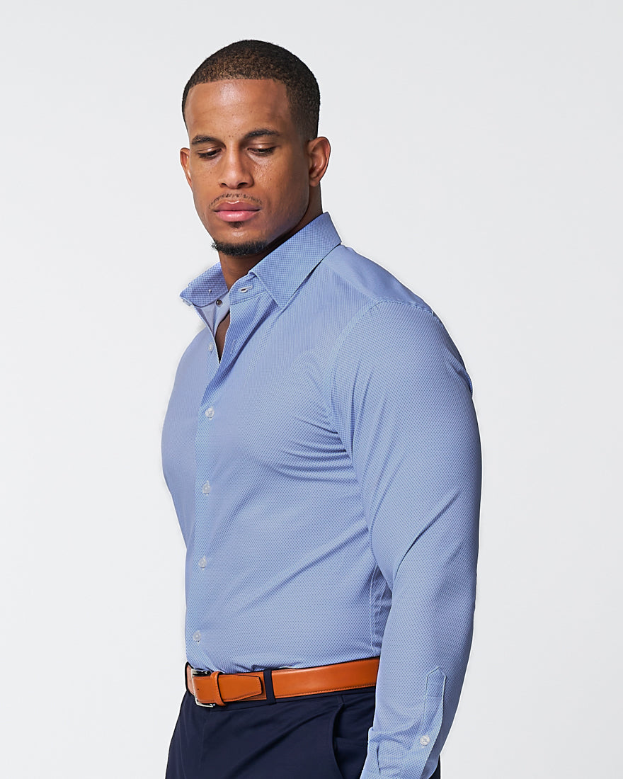 "The Morrison" Blue & White Mini Pattern