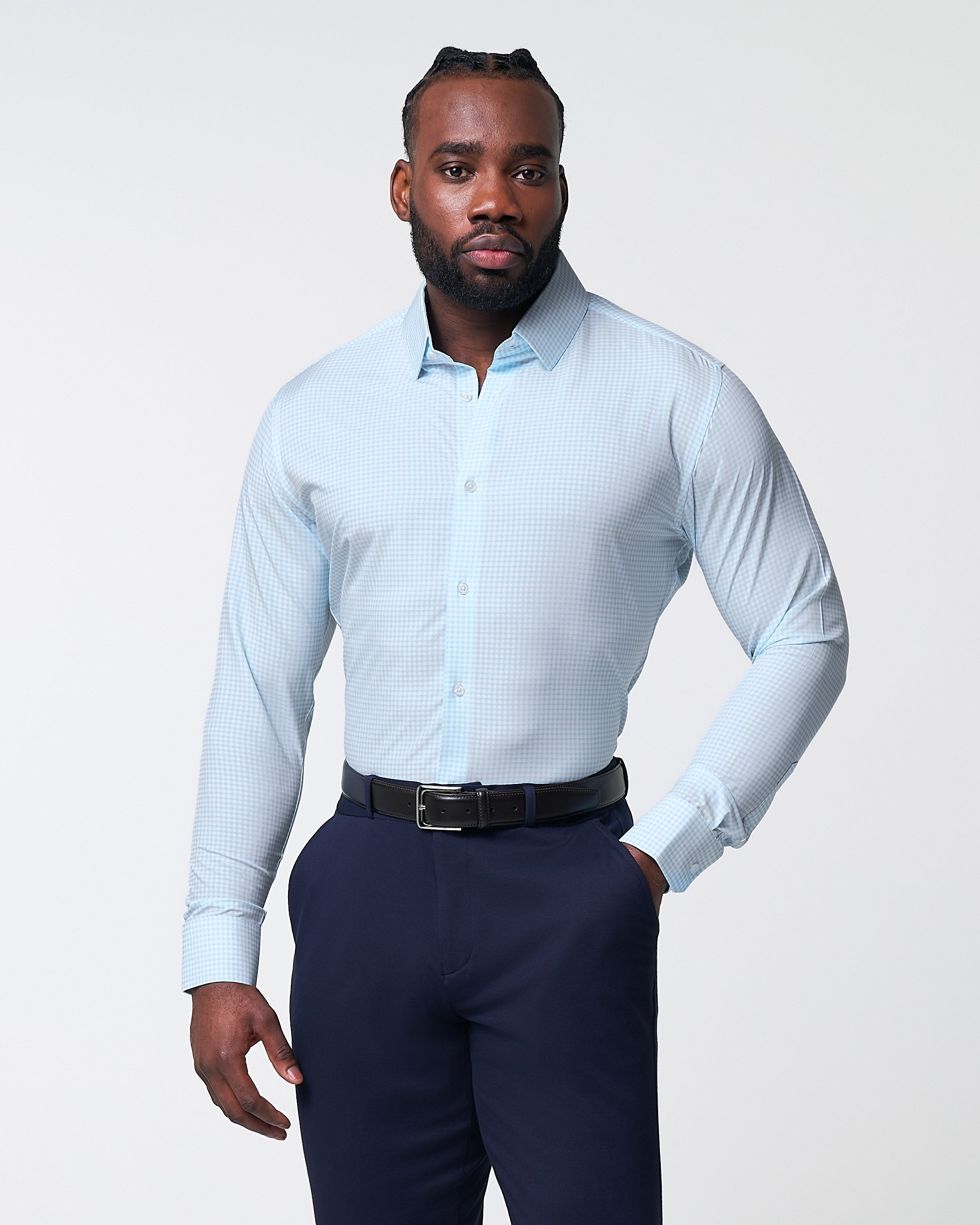 "The Nash" Baby Blue Gingham