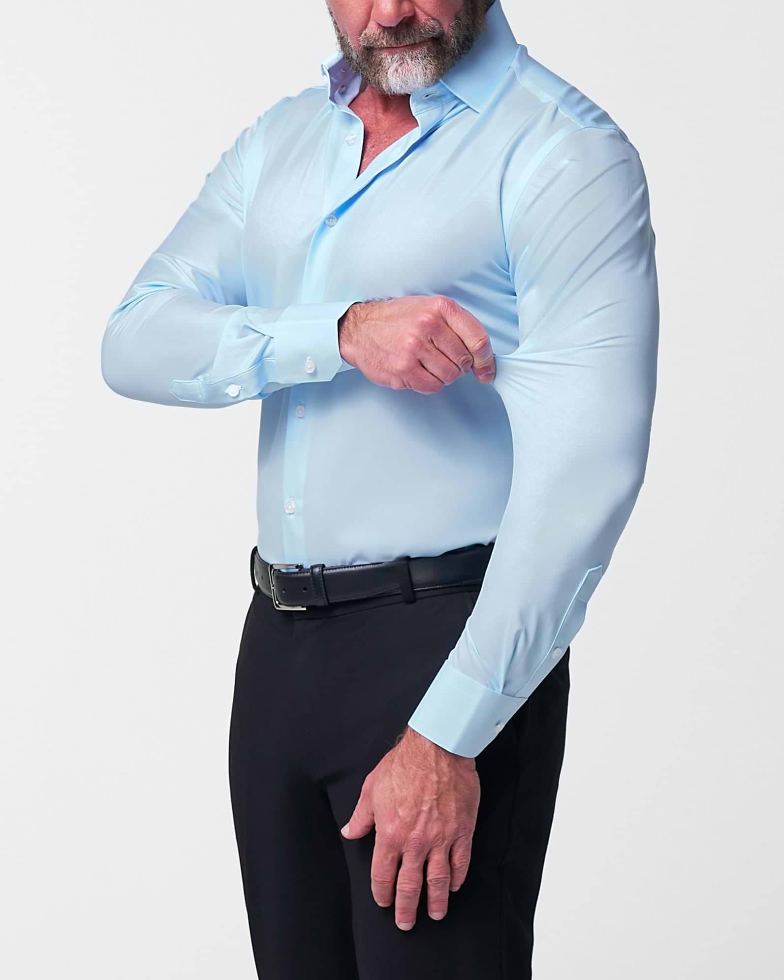 ''The Peter" Light Blue Weave - Classic Fit