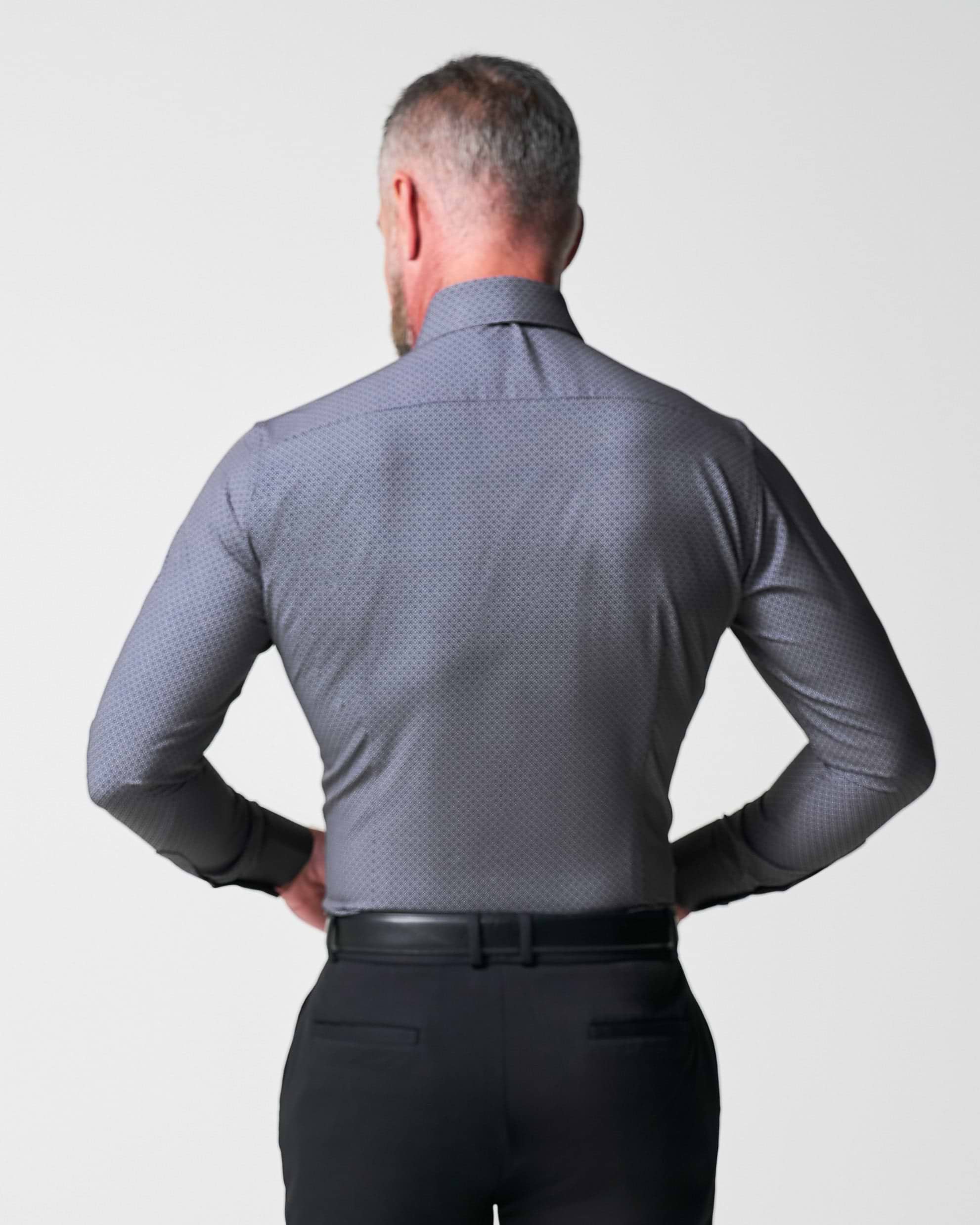 "The Remington" Black and White Star Geo Print