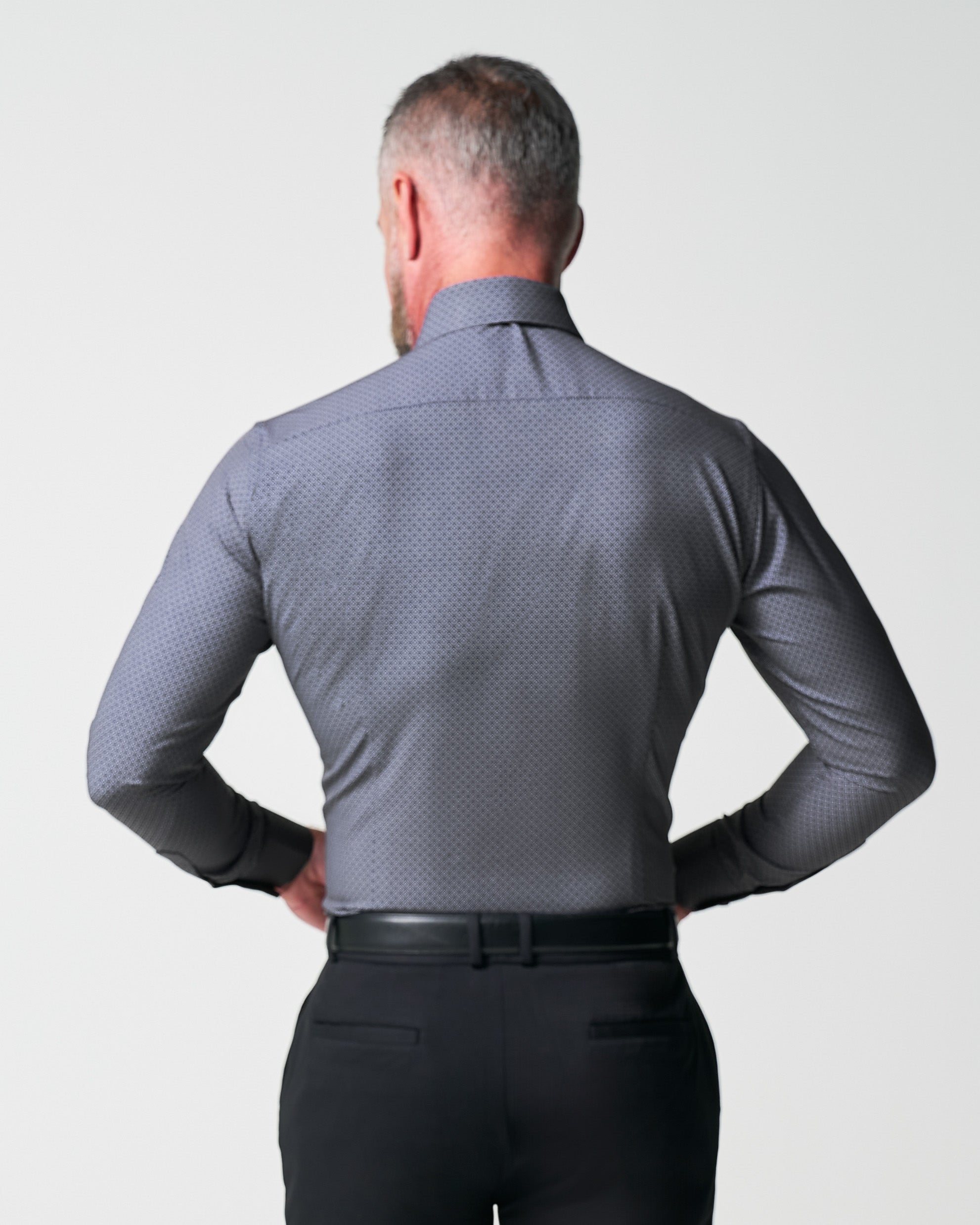 "The Remington" Black and White Star Geo Print