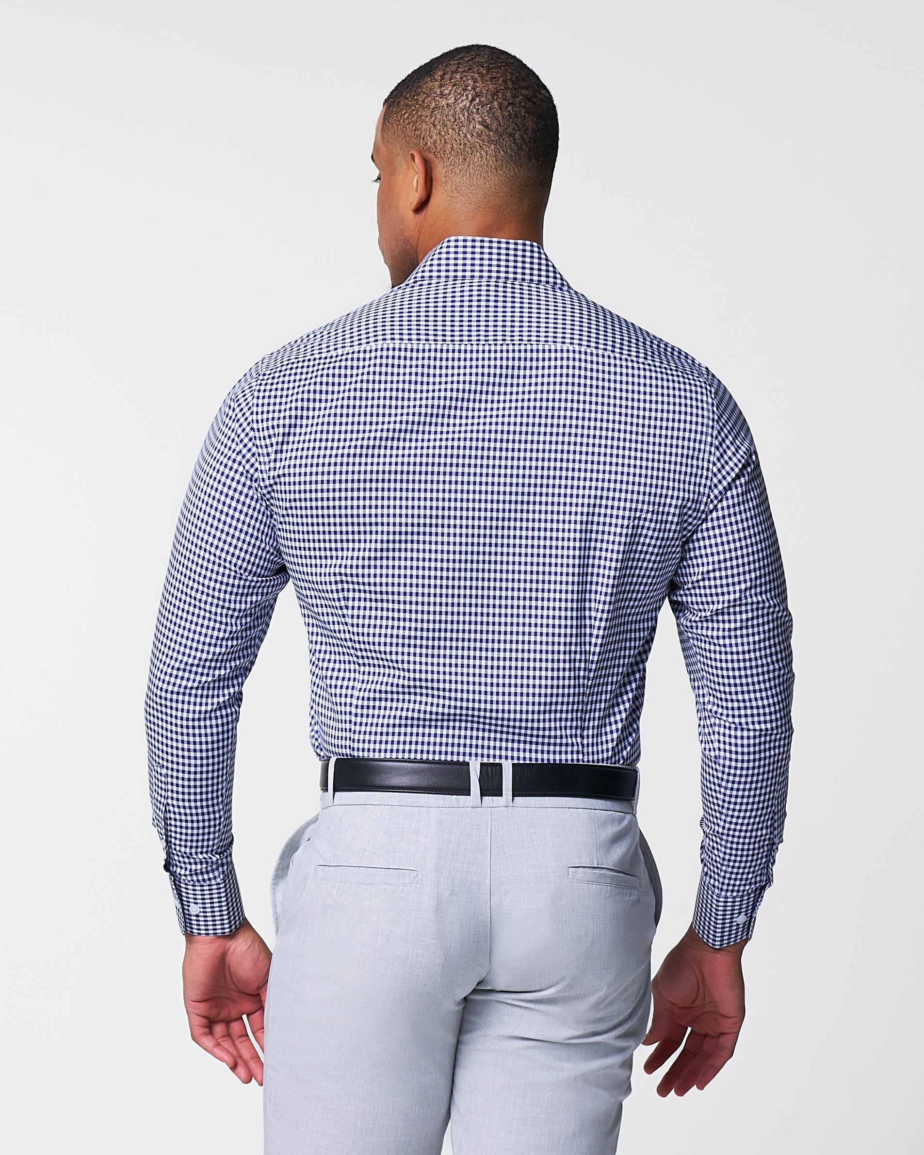 "The Rooney" Navy Gingham