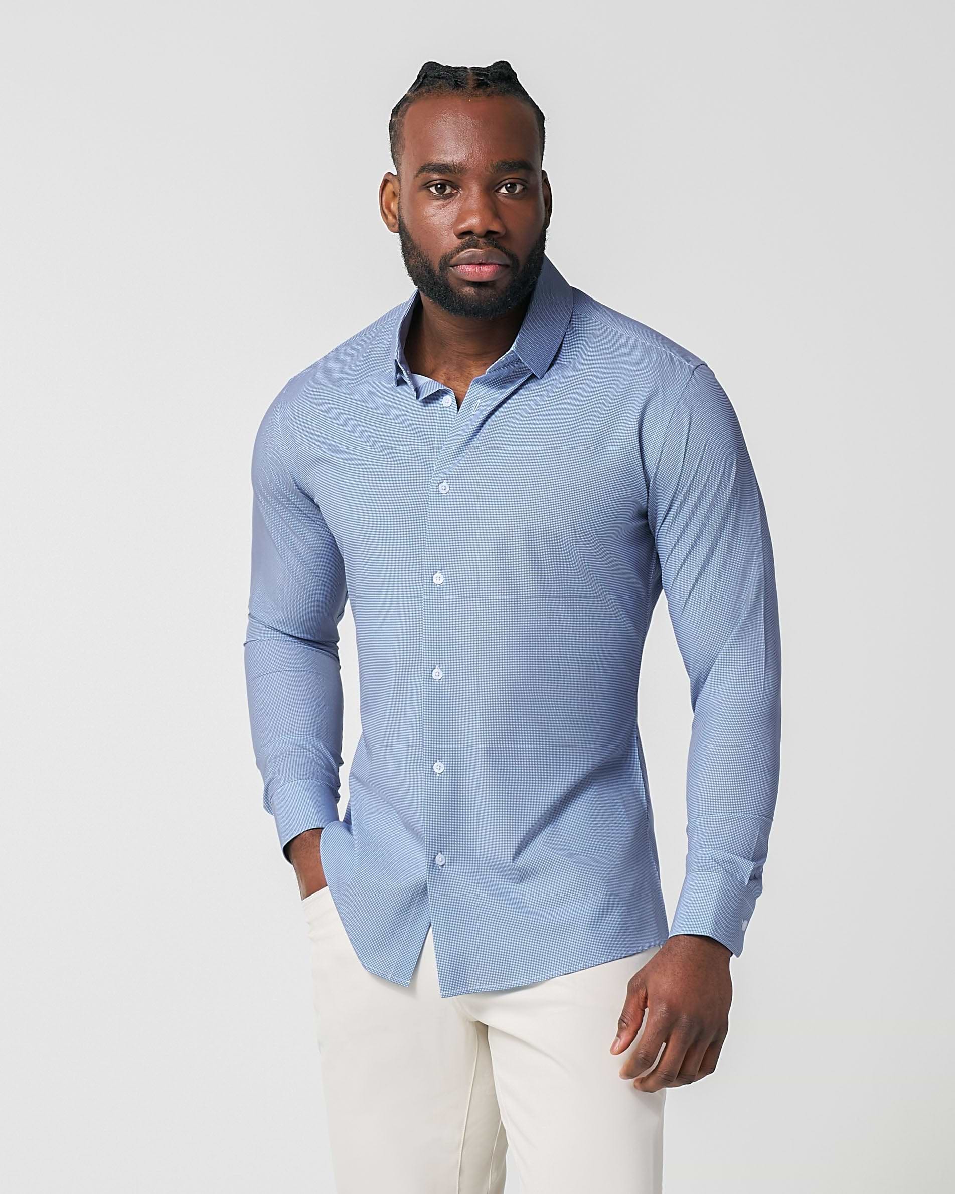 "The Rover" Blue Mini Windowpane