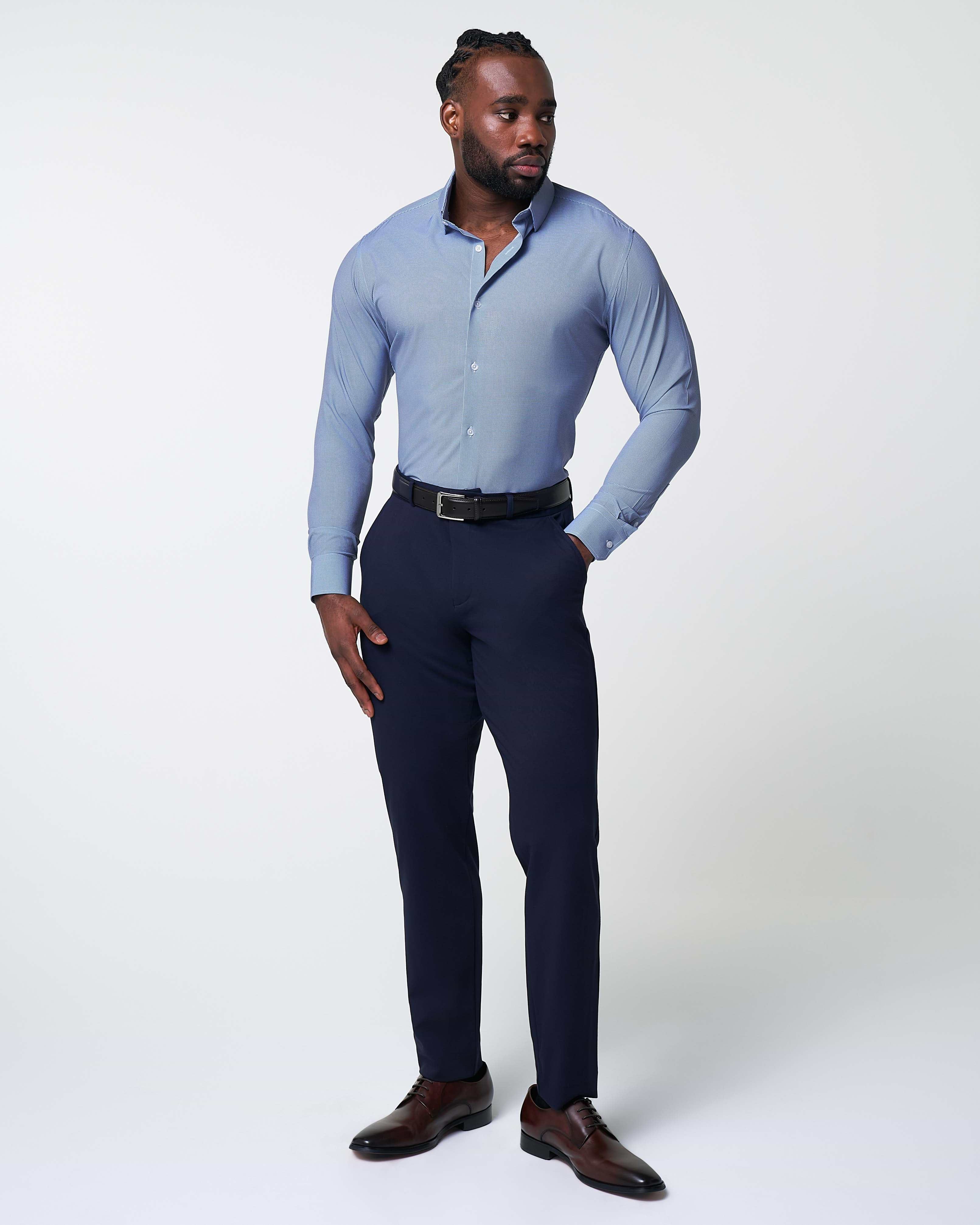 "The Rover" Blue Mini Windowpane