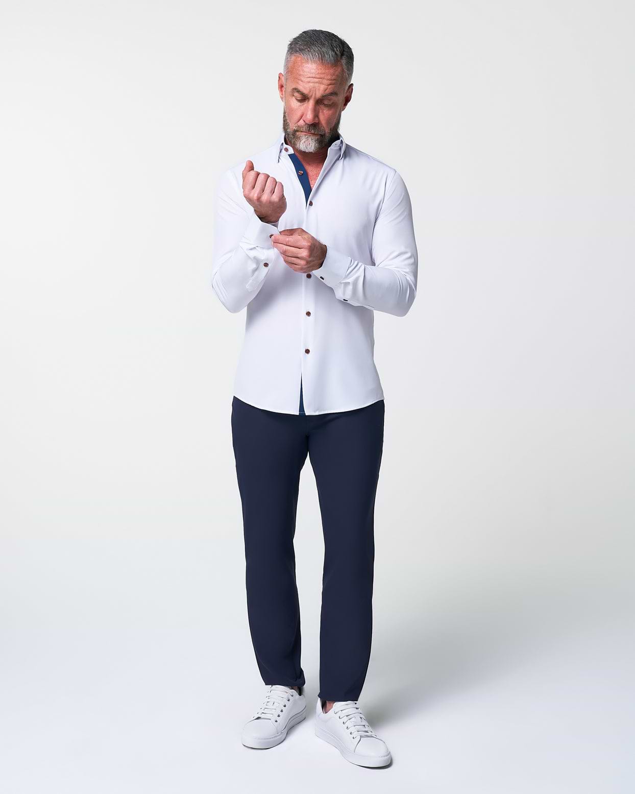 "The Springer" Limited Edition: White with Navy Accents - Classic Fit