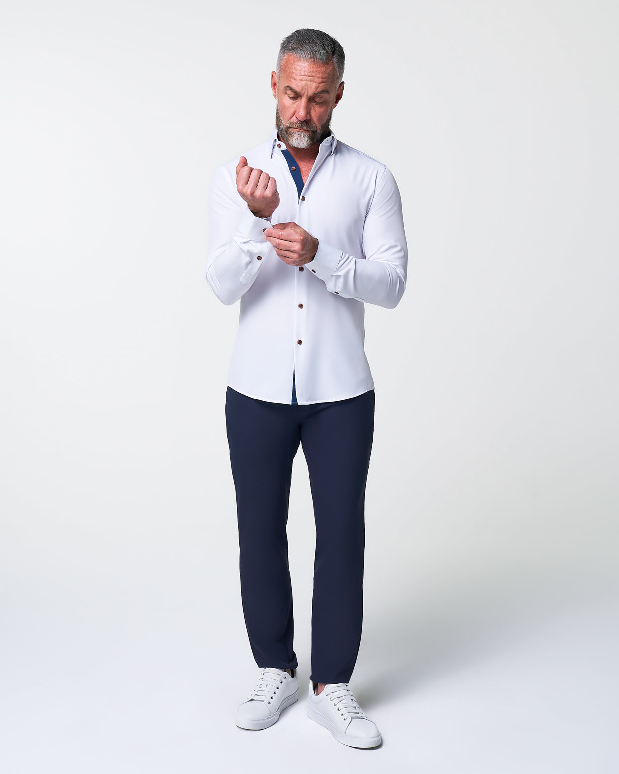 "The Springer" Limited Edition: White with Navy Accents