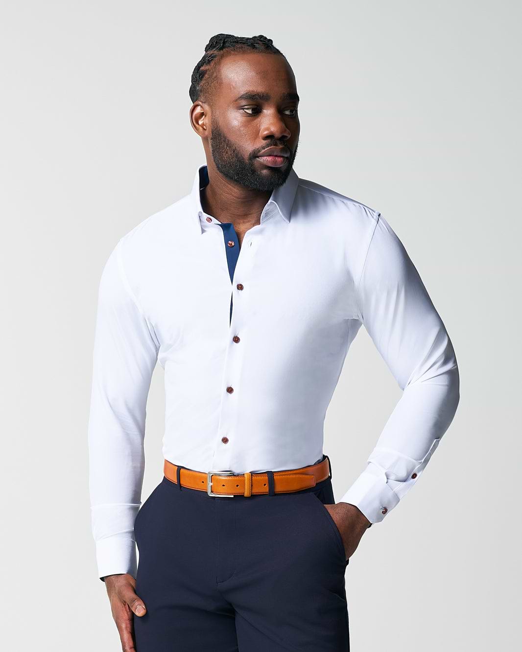 "The Springer" Limited Edition: White with Navy Accents