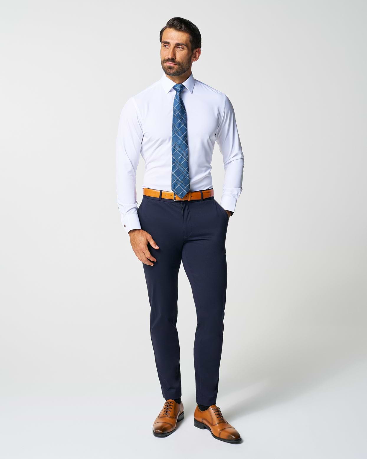 "The Springer" Limited Edition: White with Navy Accents - Classic Fit