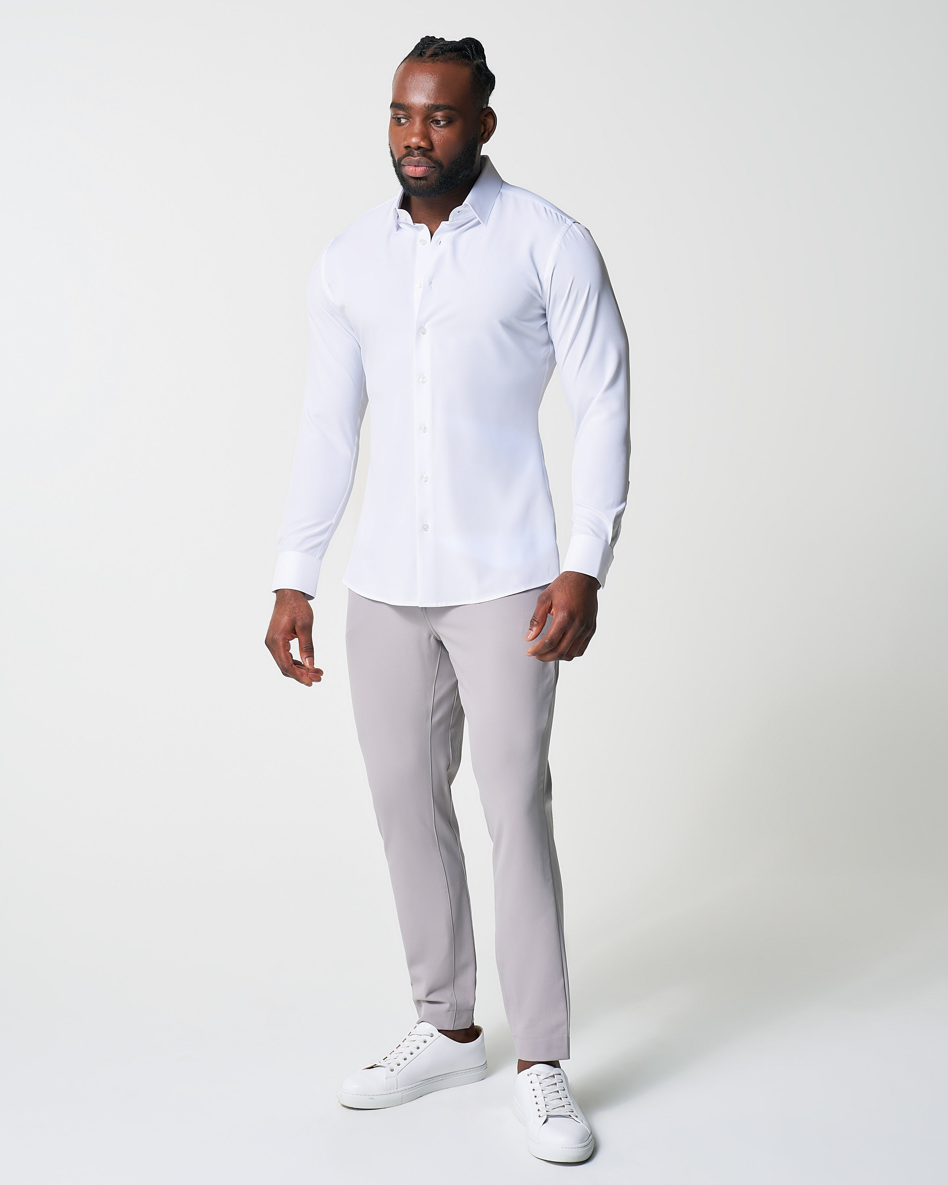 "The Everest" Winter-Weight Solid White