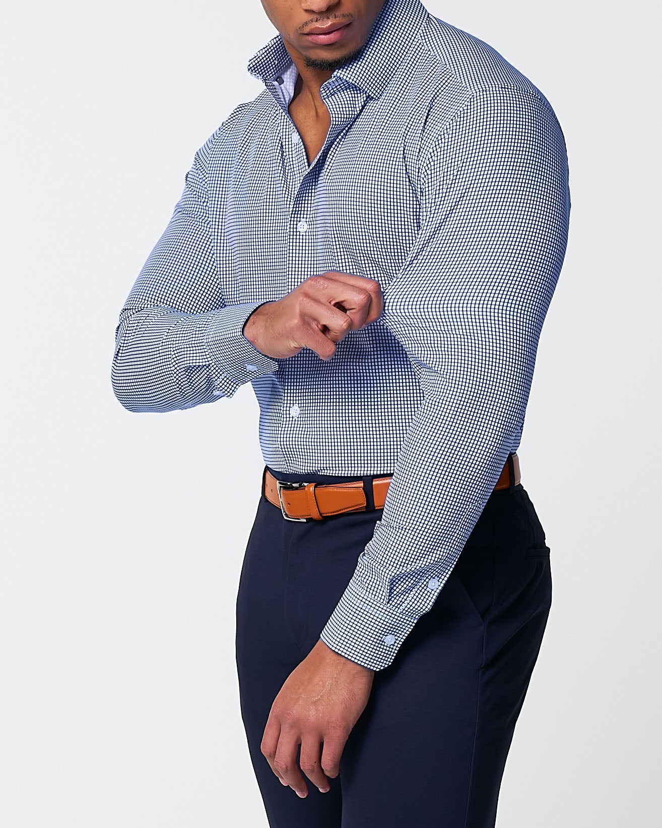 "The Wyndham" Royal Blue & White Square