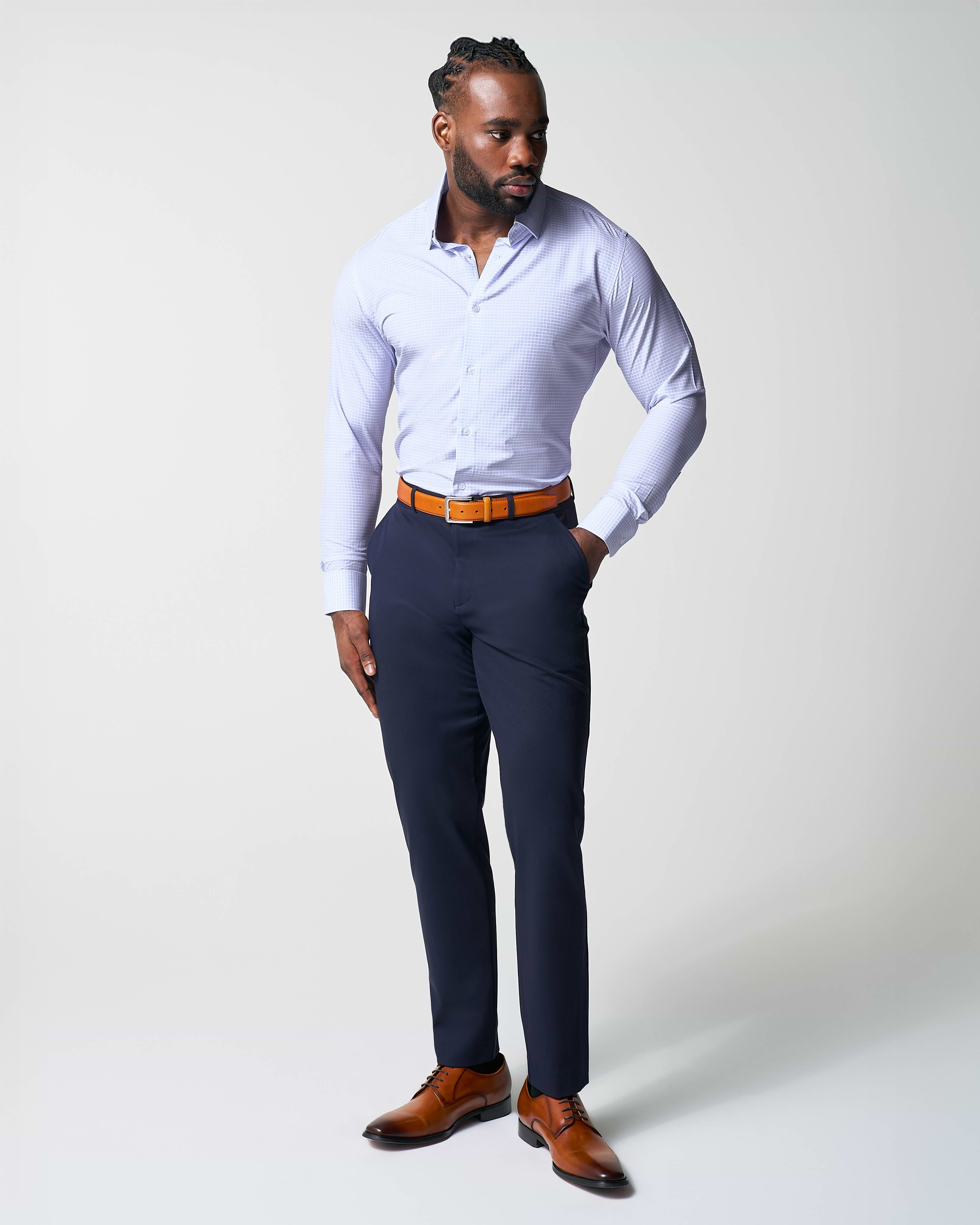 "The Xavier" Lavender with White Windowpane