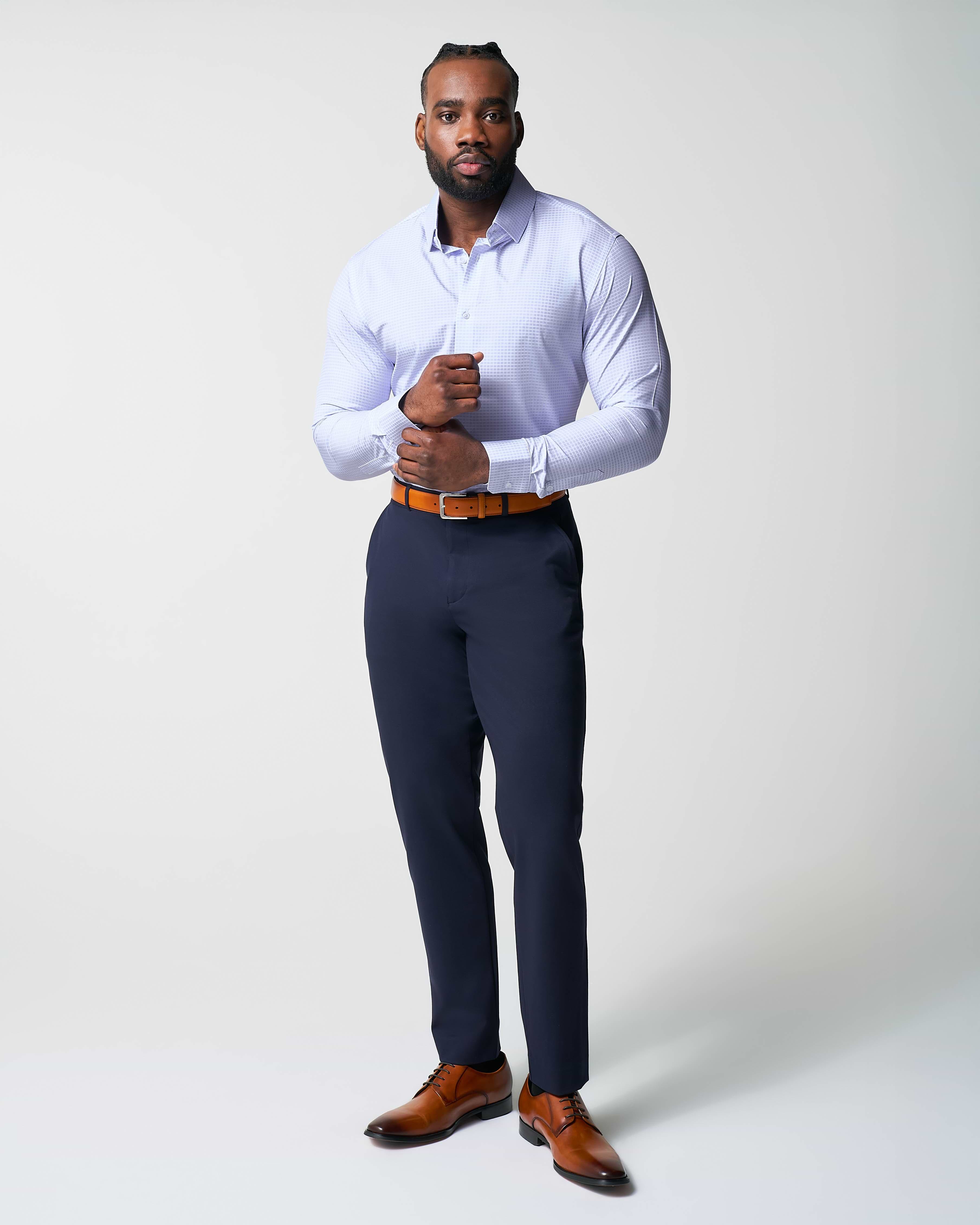 "The Xavier" Lavender with White Windowpane