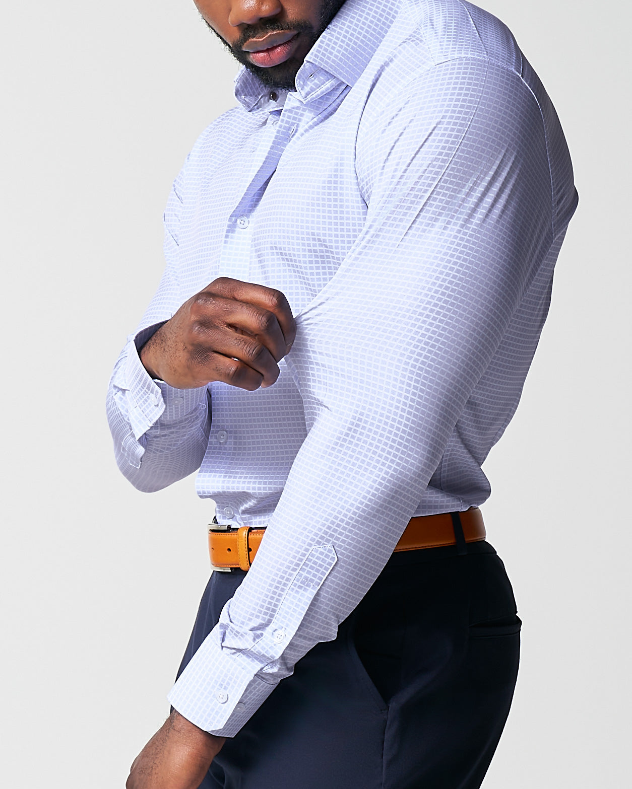 "The Xavier" Lavender with White Windowpane