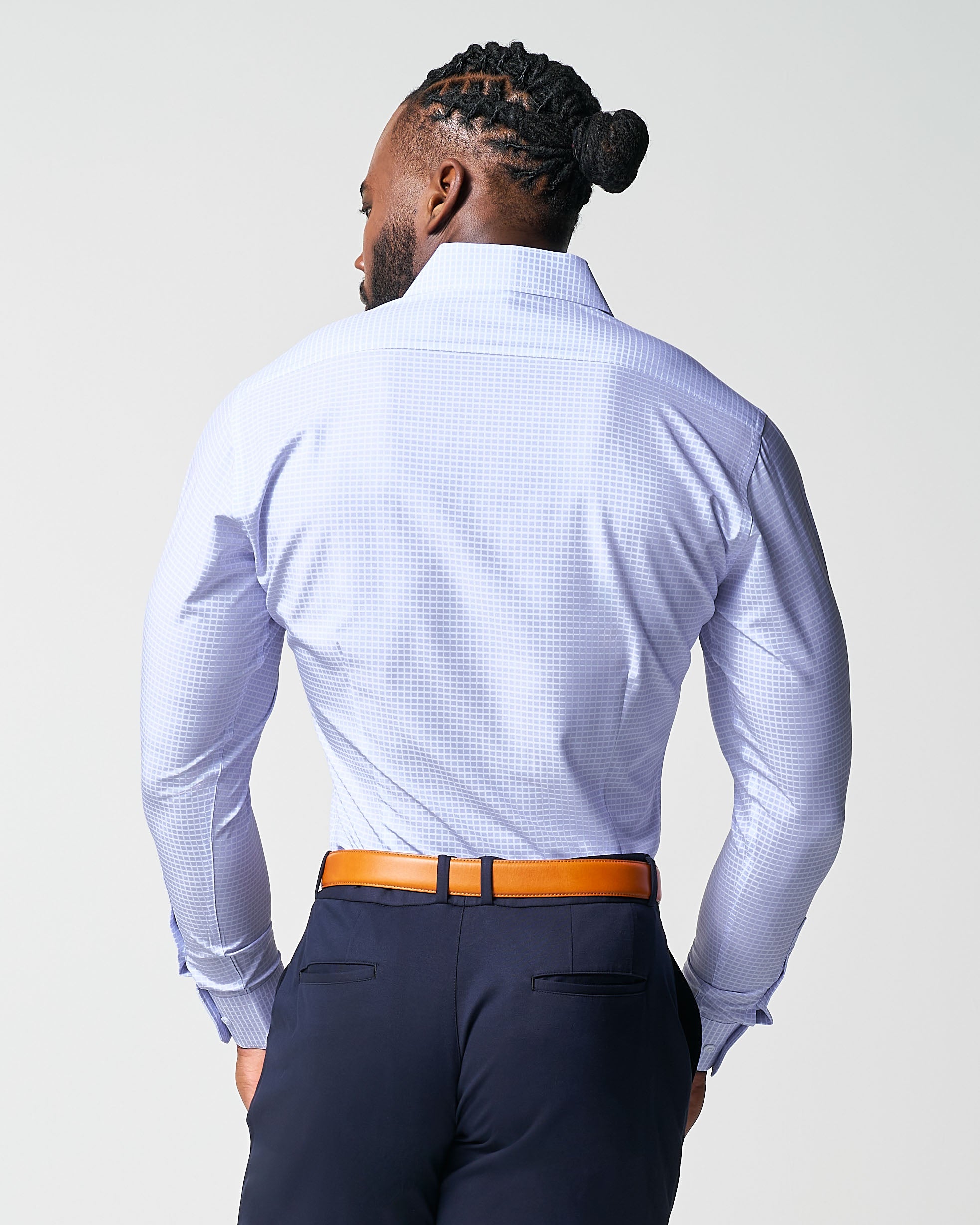 "The Xavier" Lavender with White Windowpane