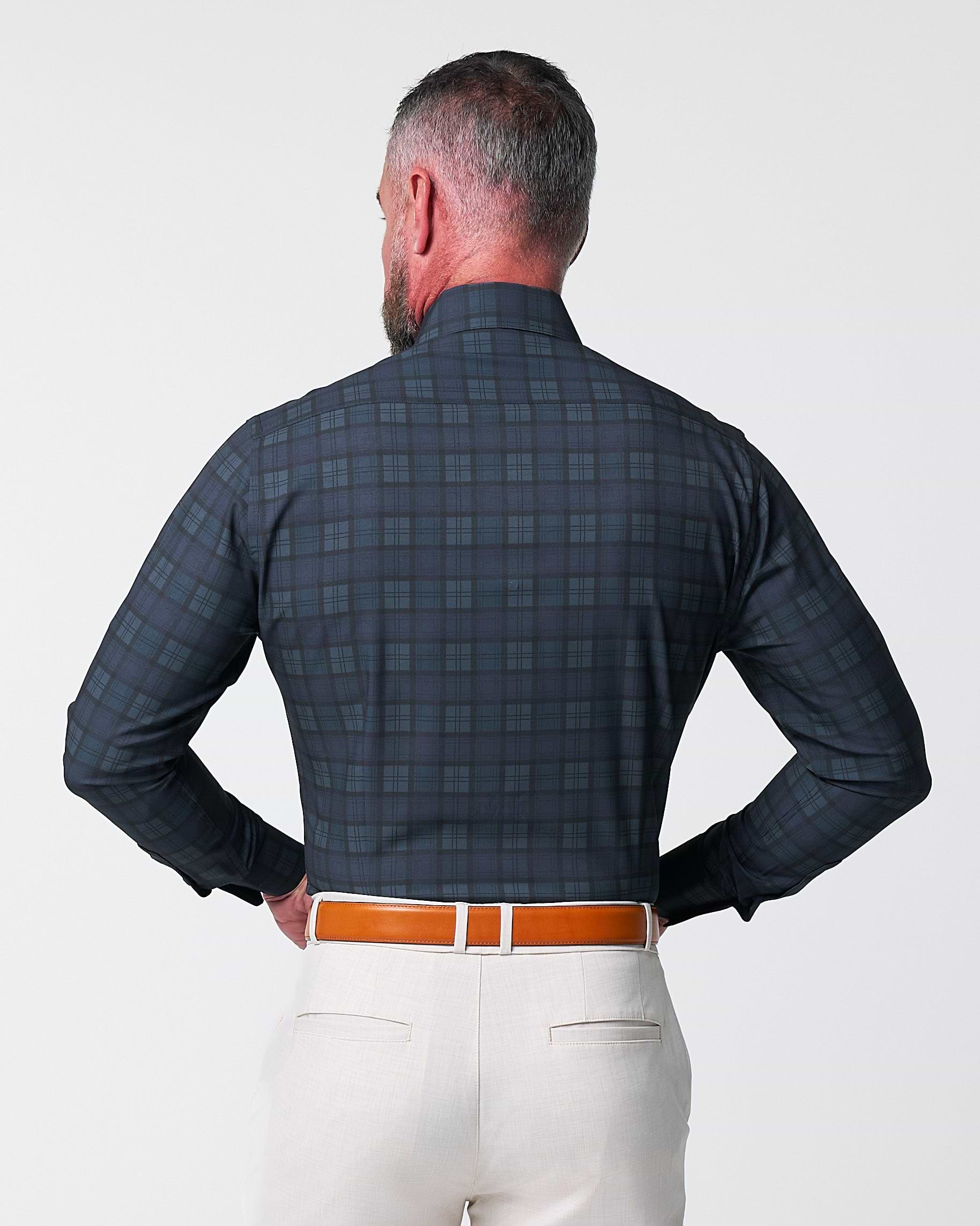 "The York" Navy, Black & Olive Plaid