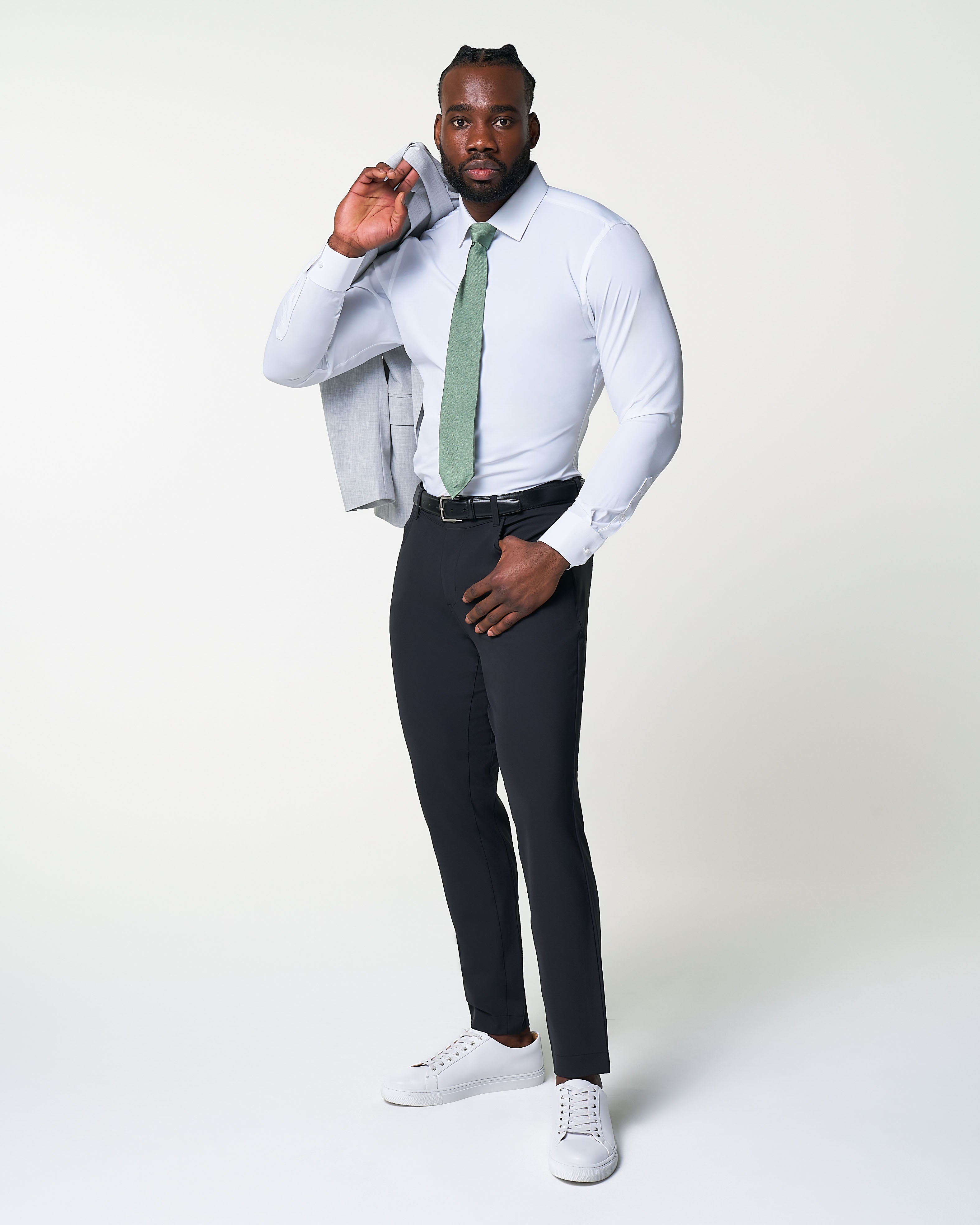 Athletic Fit Stretch Tech Chino - Black