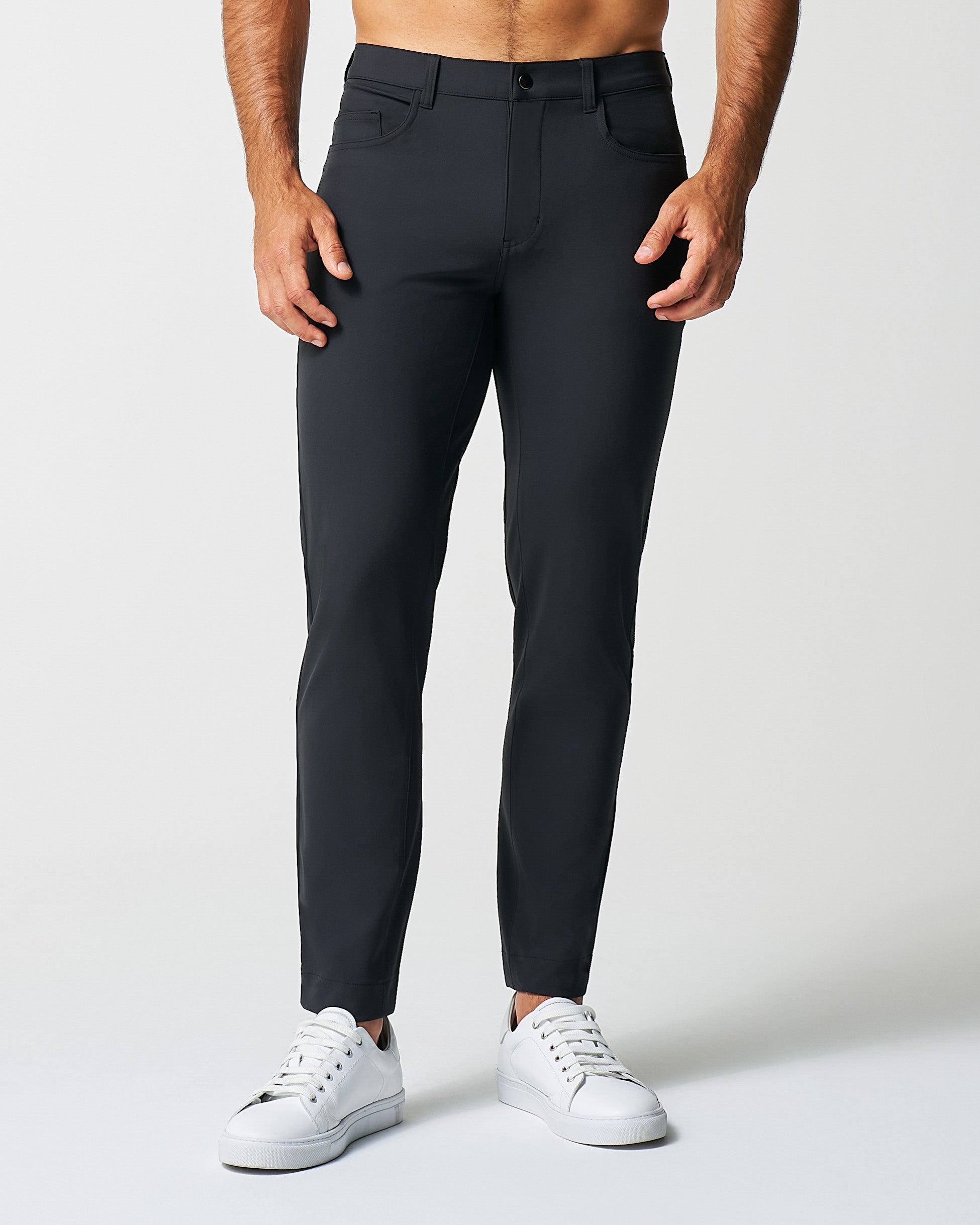 Athletic Fit Stretch Tech Chino - Black