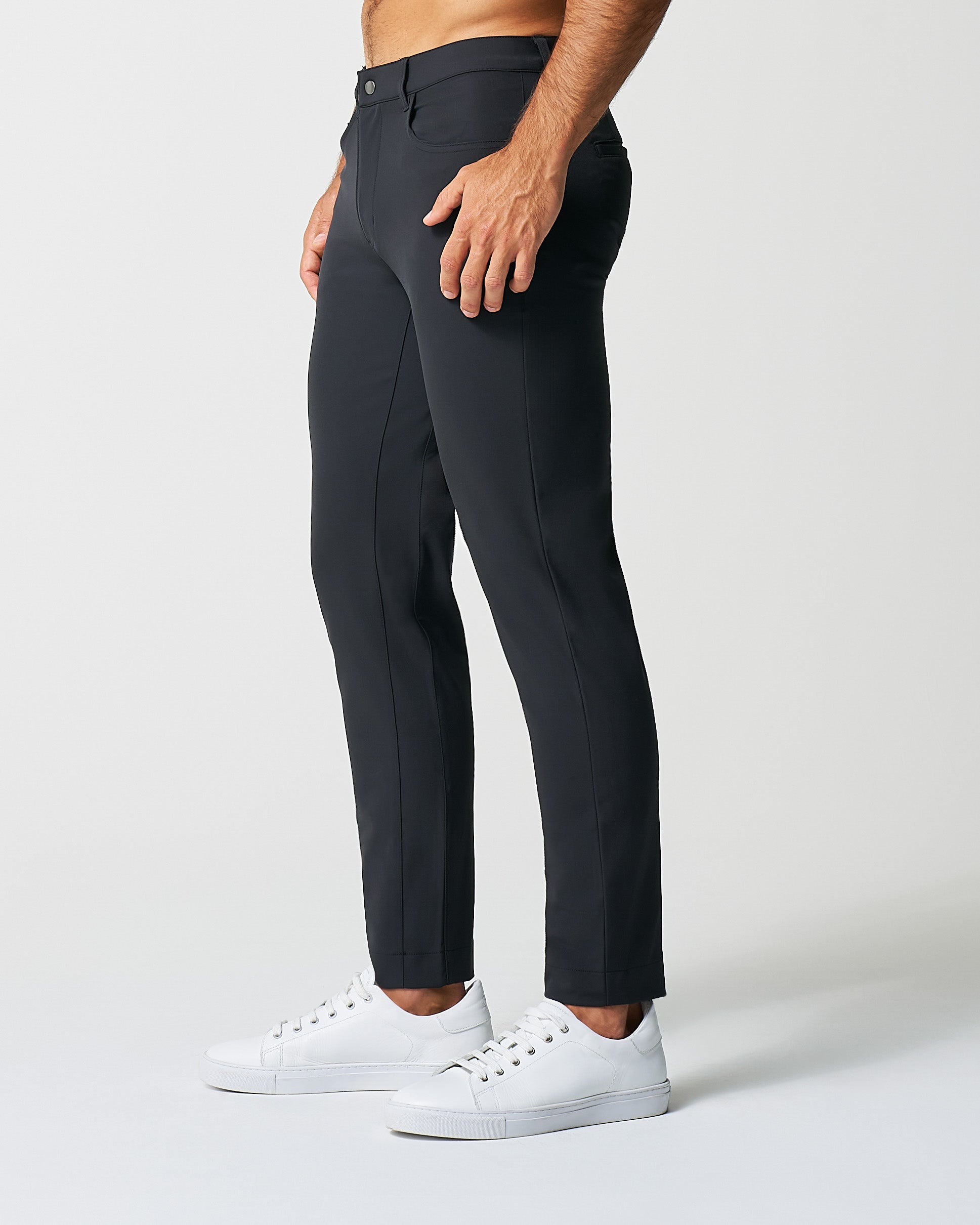 Athletic Fit Stretch Tech Chino - Black