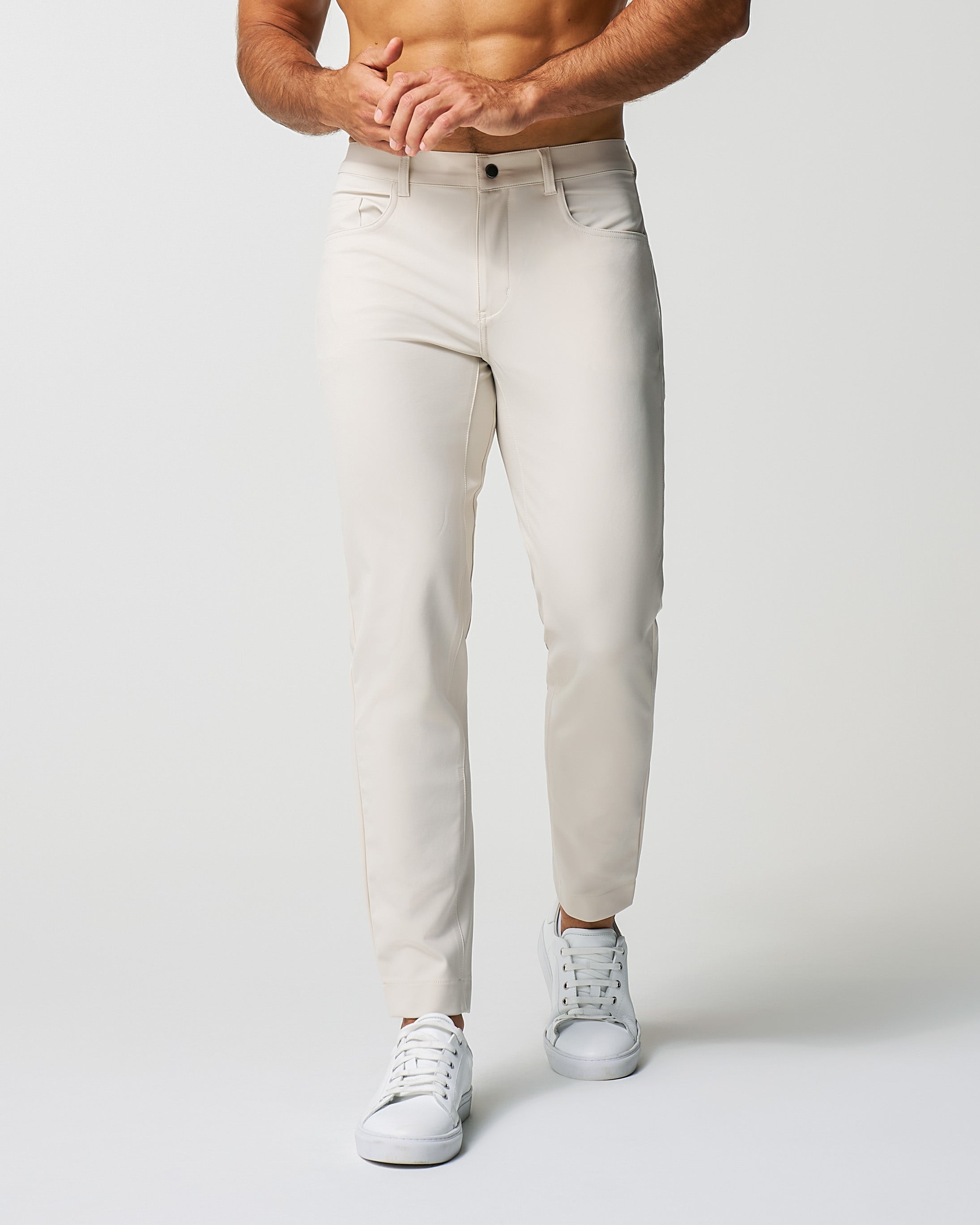 Athletic Fit Stretch Tech Chino - Light Khaki