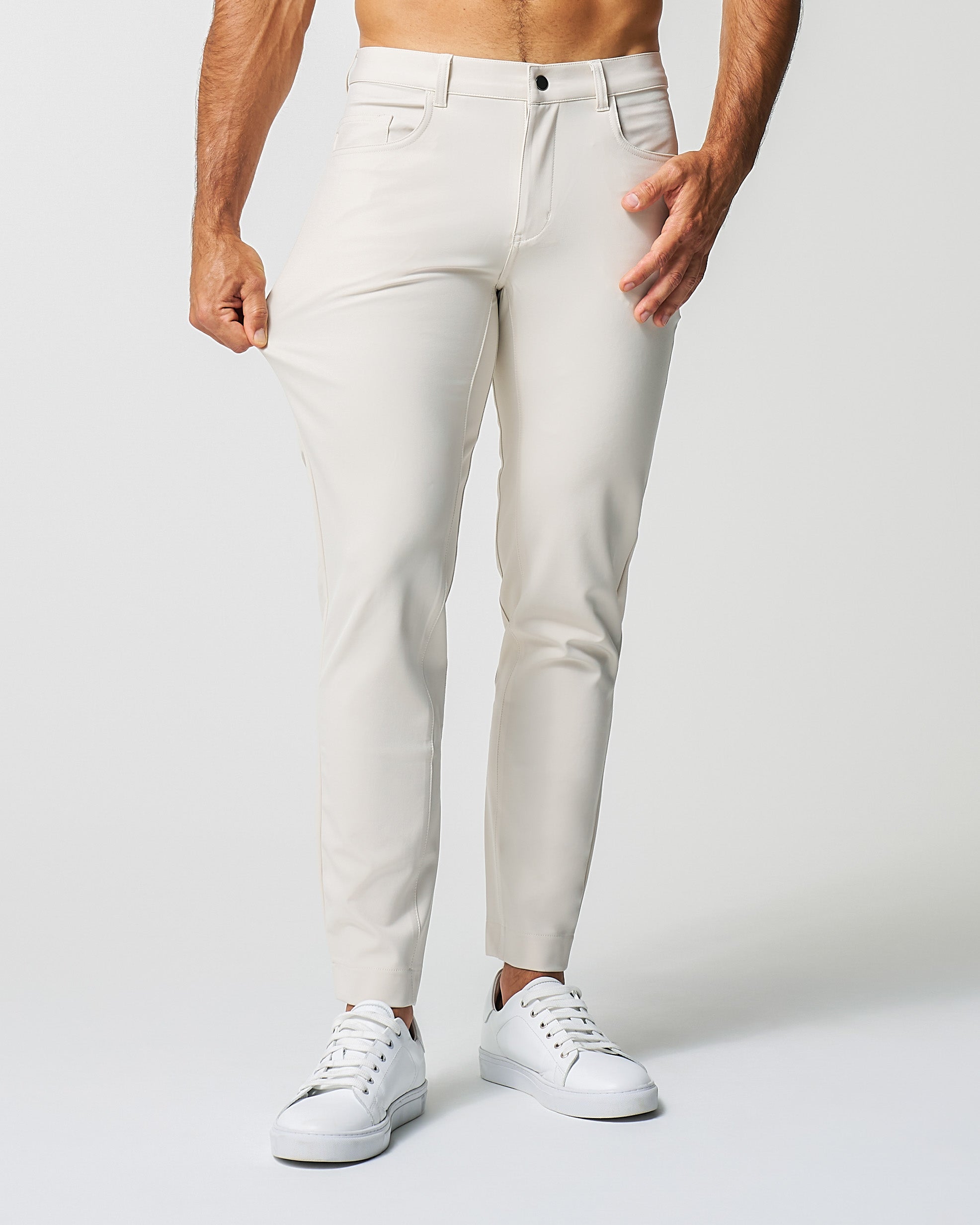 Athletic Fit Stretch Tech Chino - Light Khaki