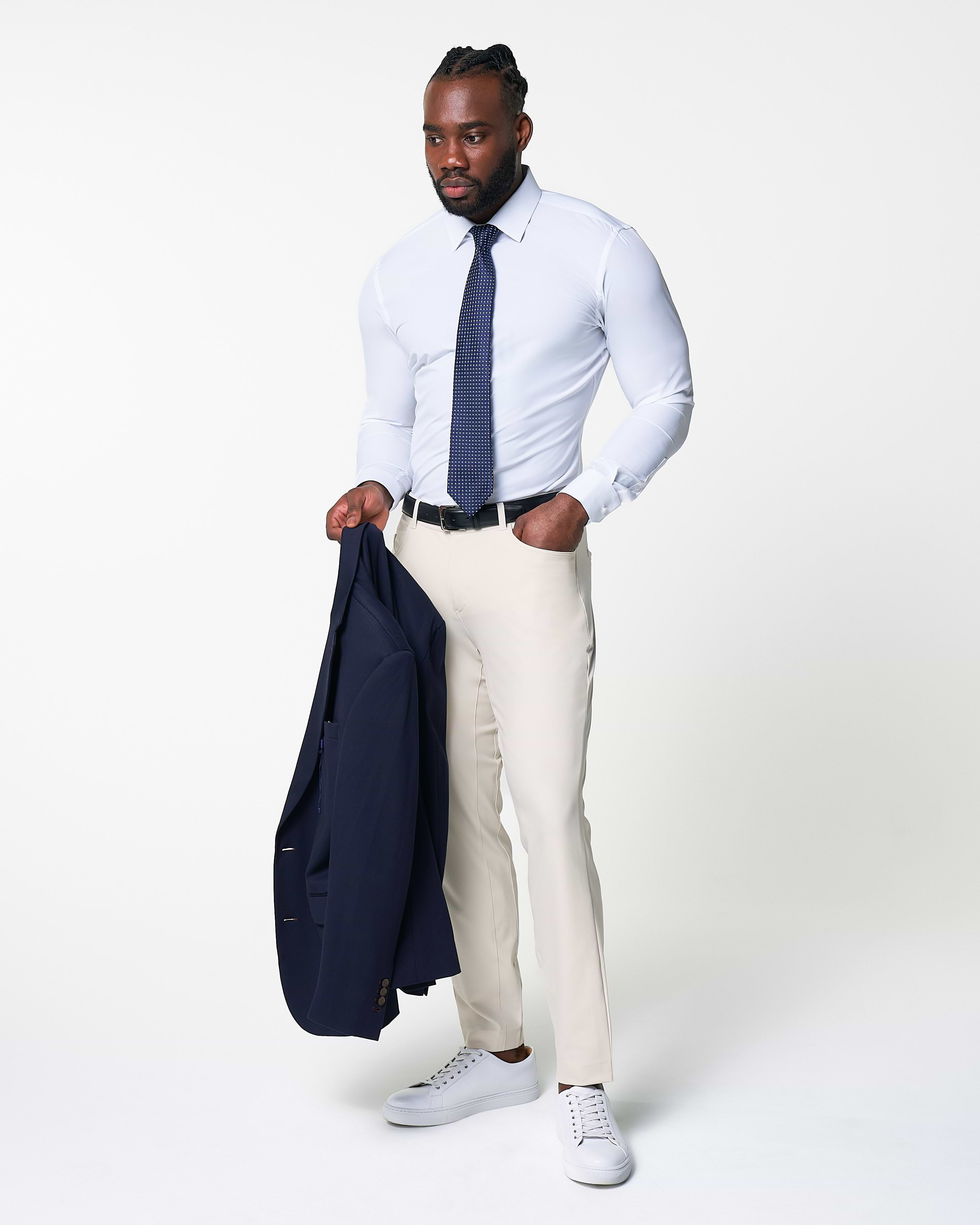 Athletic Fit Stretch Tech Chino - Light Khaki