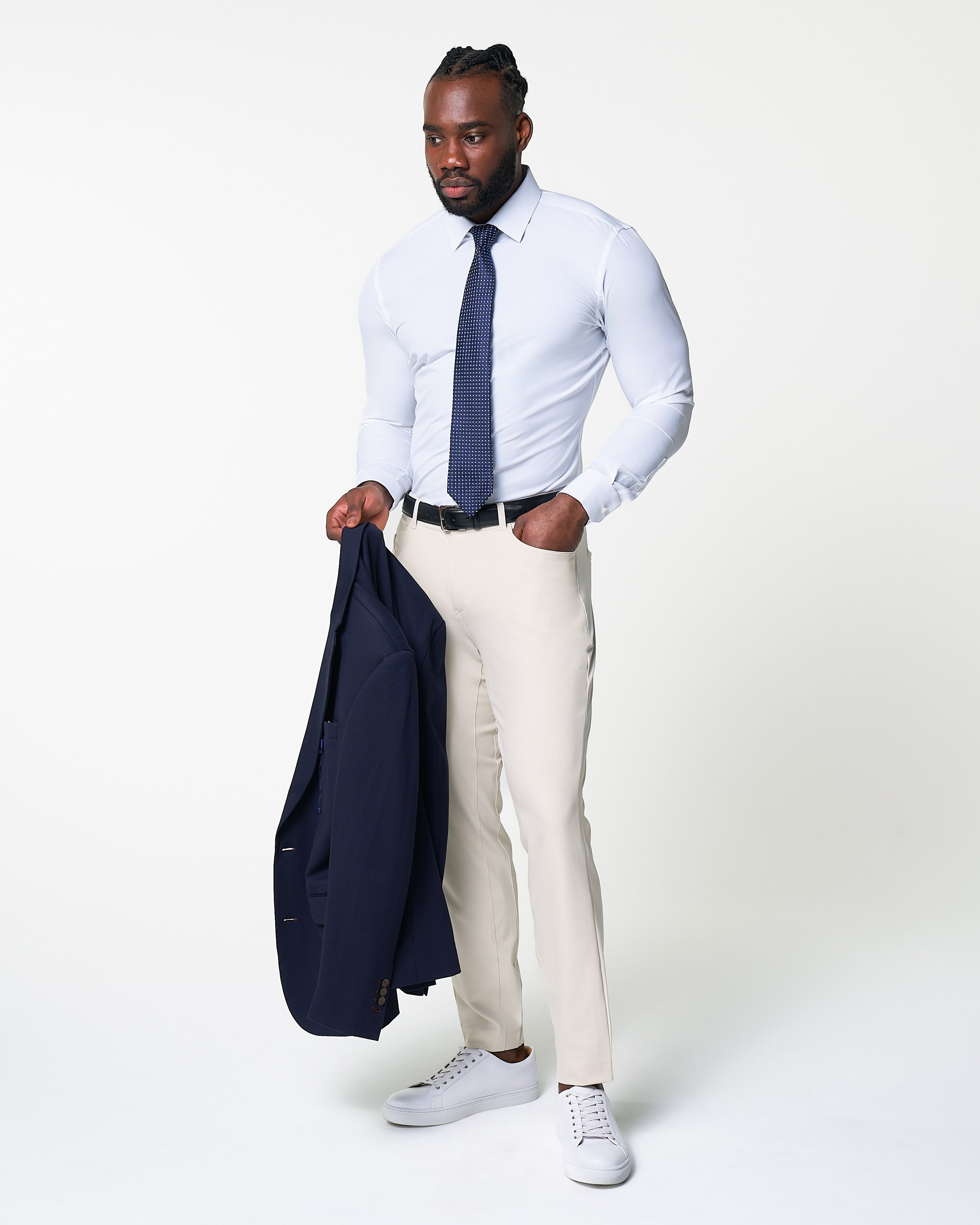 Athletic Fit Stretch Tech Chino - Light Khaki